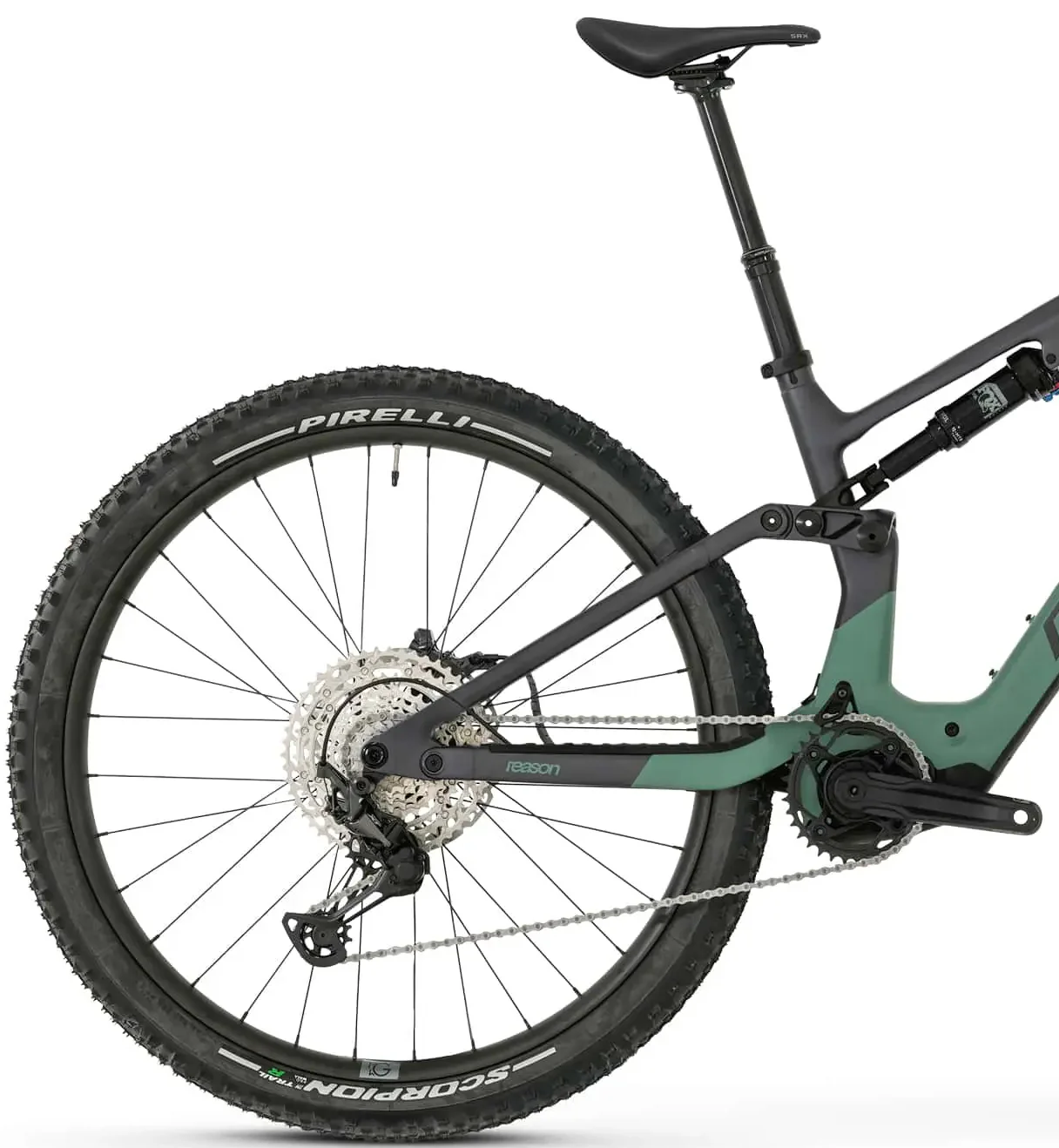 Megamo Reason AIR AL 15 Full Suspension Electric Bike 2026 - Green - Image 2