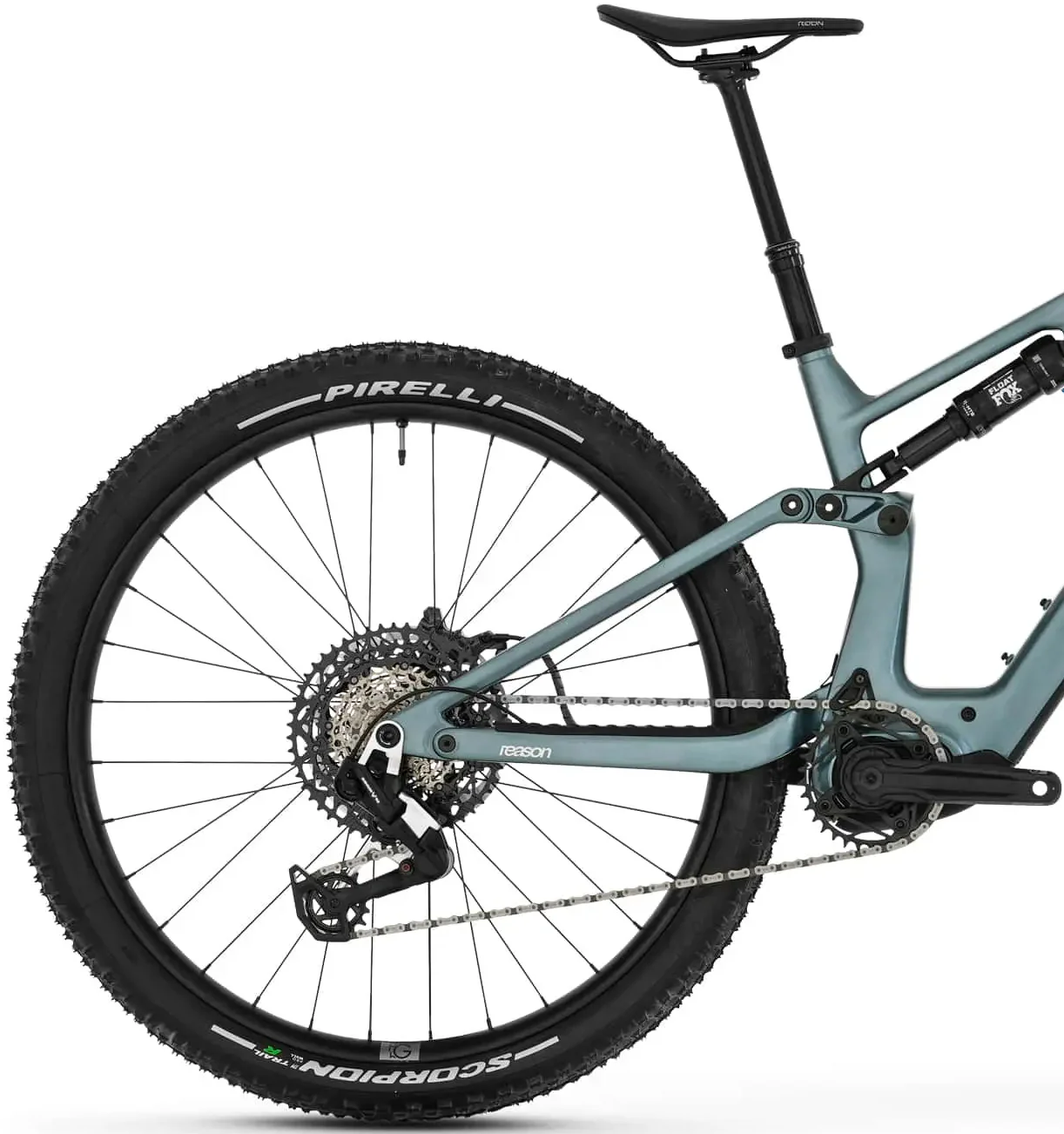 Megamo Reason AIR CRB 08 Carbon Full Suspension Electric Bike 2026 - Blue - Image 2