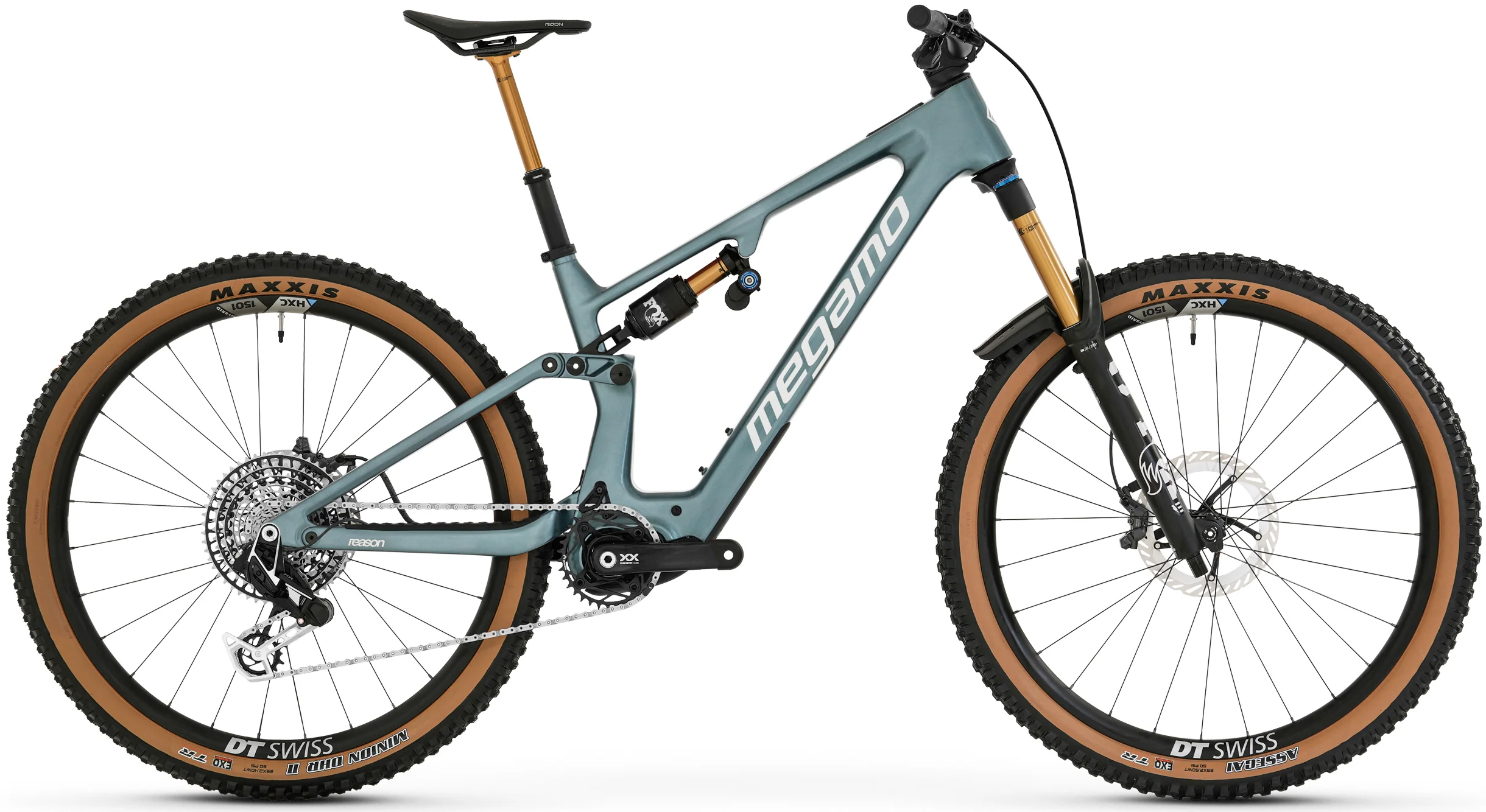 Megamo Reason CRB 01 Carbon Full Suspension Electric Bike 2026 - Blue