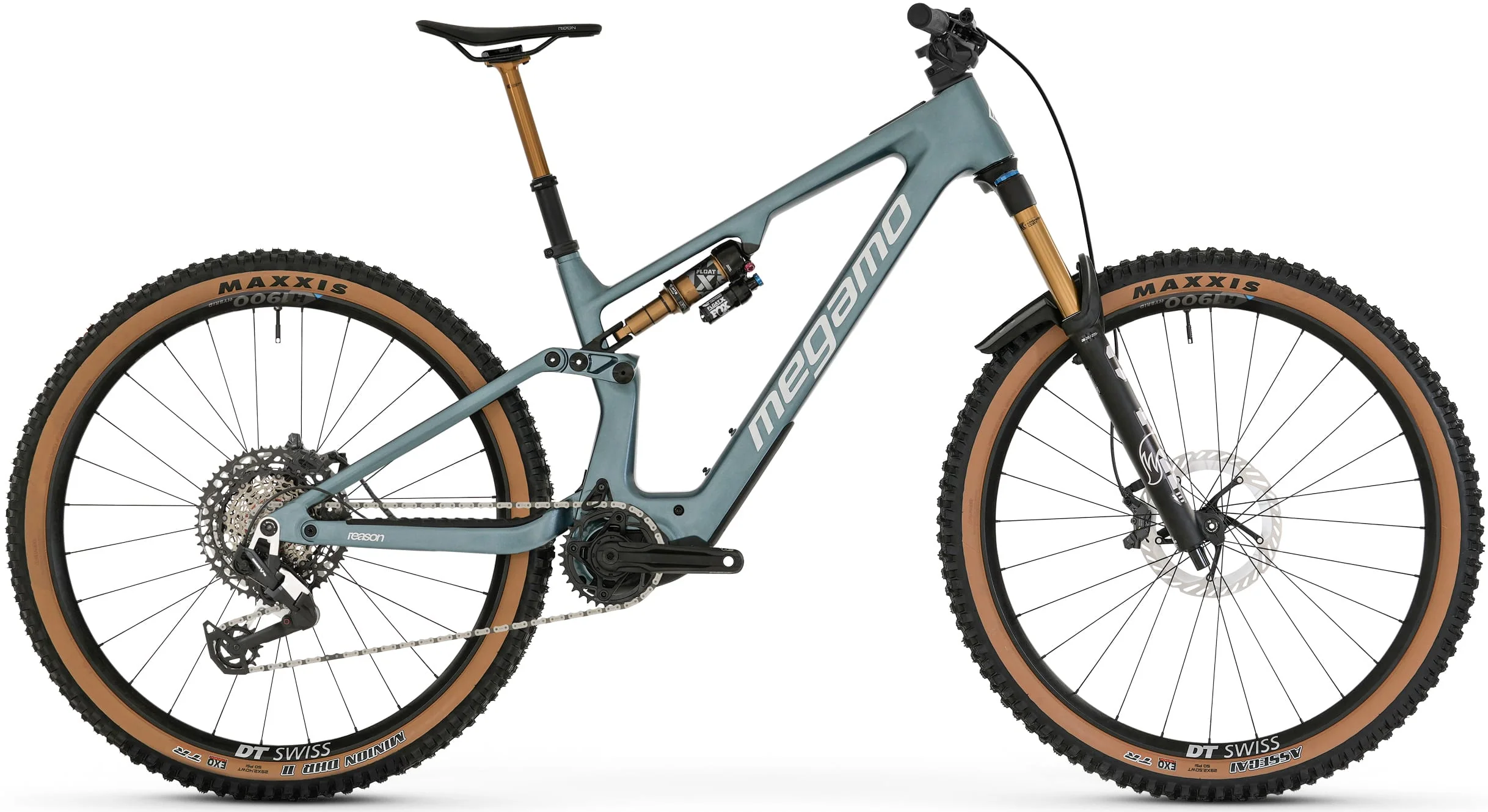 Megamo Reason CRB 03 Carbon Full Suspension Electric Bike 2026 - Blue