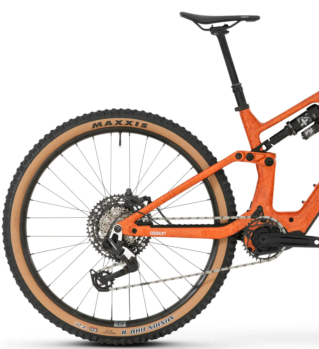 Megamo Reason CRB 05 Carbon Full Suspension Electric Bike 2026 - Orange - Image 2