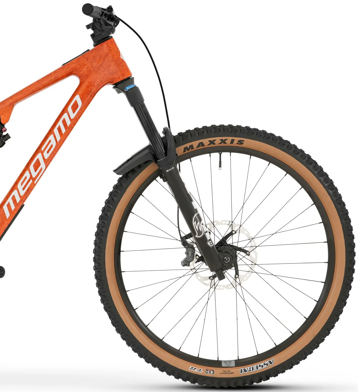 Megamo Reason CRB 05 Carbon Full Suspension Electric Bike 2026 - Orange - Image 3