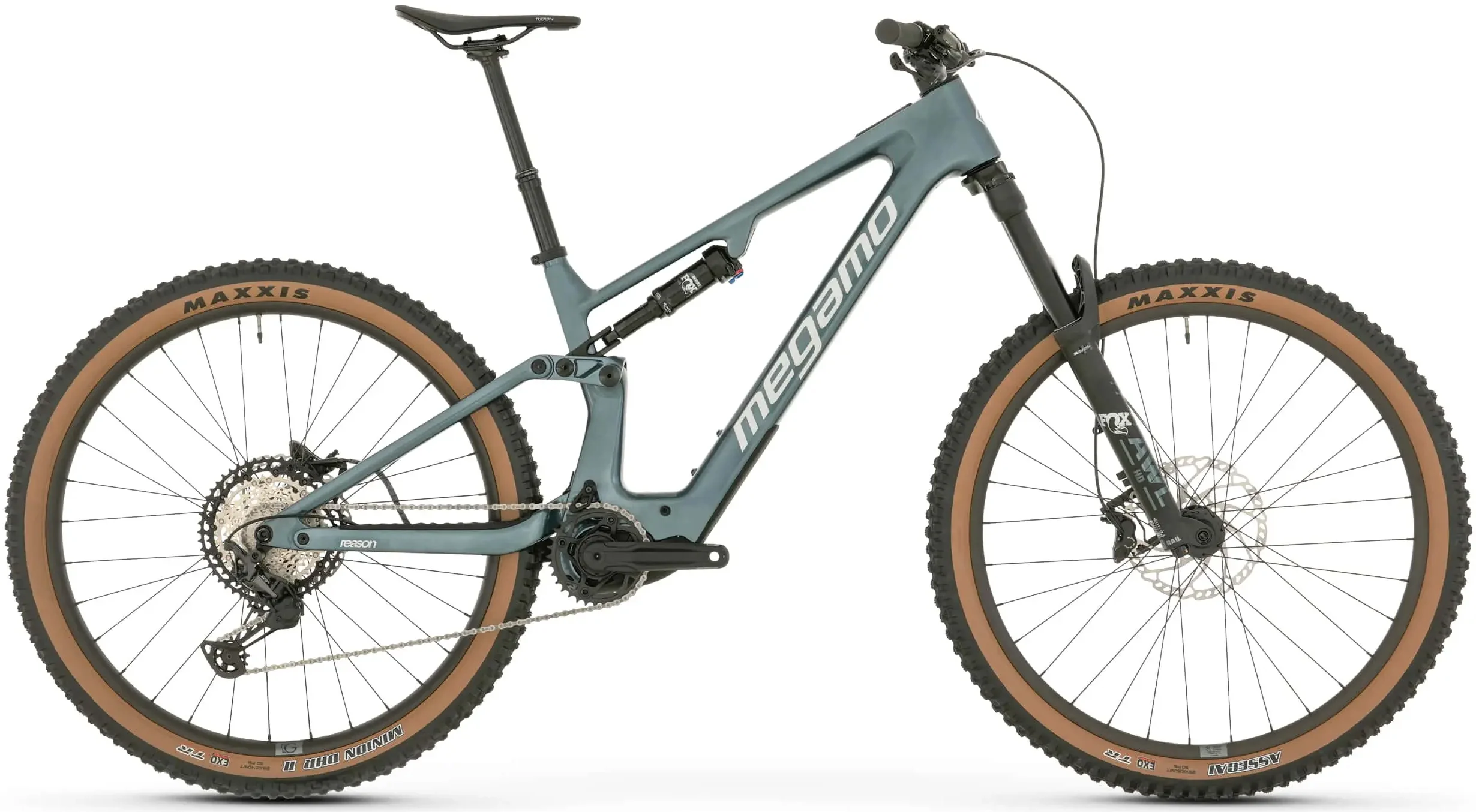 Megamo Reason CRB 07 Carbon Full Suspension Electric Bike 2026 - Blue