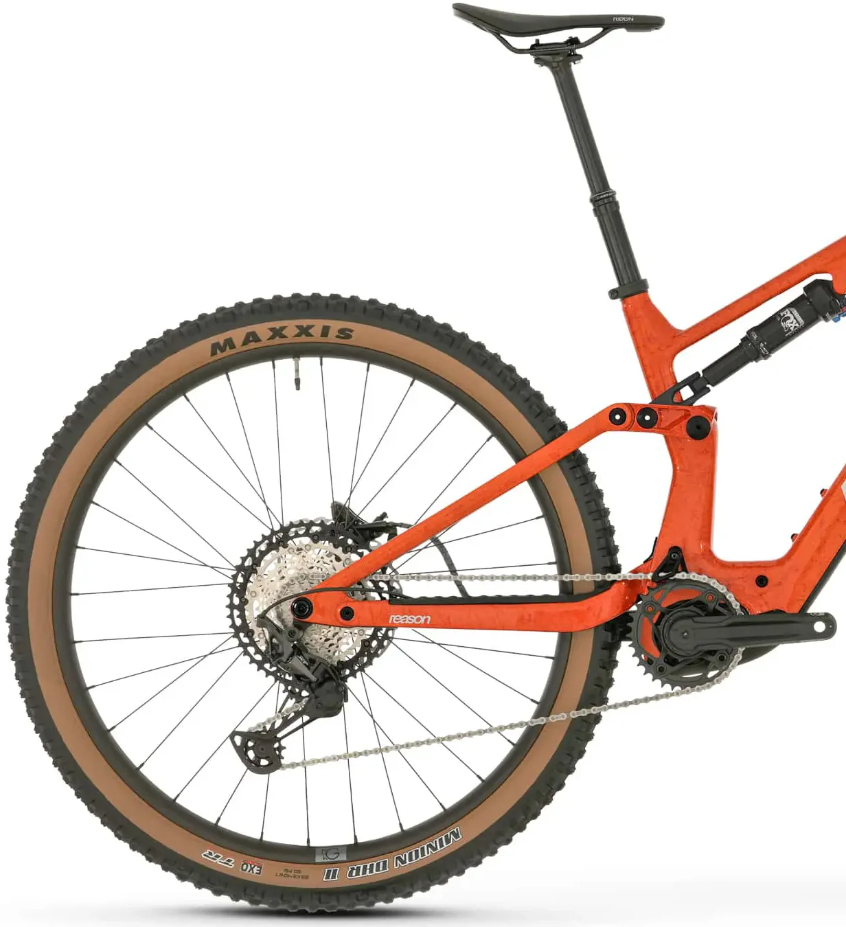 Megamo Reason CRB 07 Carbon Full Suspension Electric Bike 2026 - Orange - Image 2