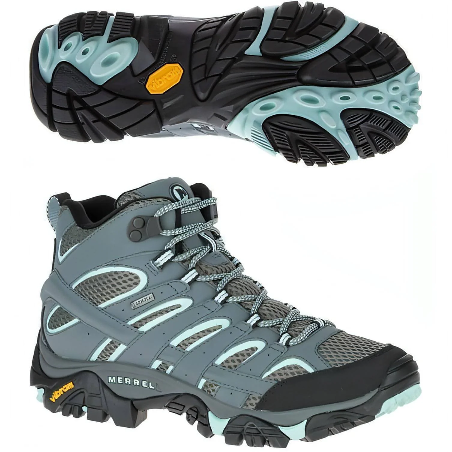 Merrell Moab 2 Mid GORE-TEX Womens Walking Boots - Blue - Image 6