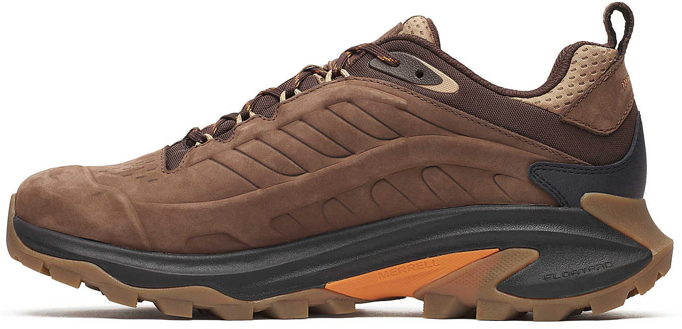 Merrell Moab Speed 2 Leather Waterproof Mens Walking Shoes - Brown - Image 3