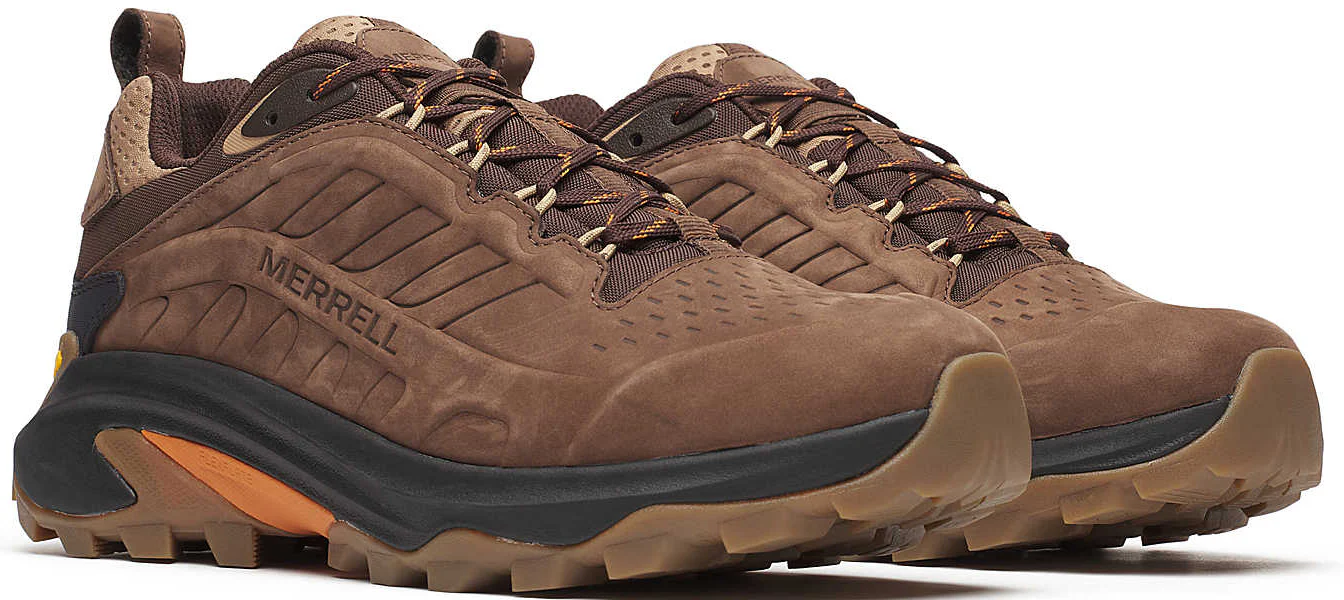 Merrell Moab Speed 2 Leather Waterproof Mens Walking Shoes - Brown - Image 6