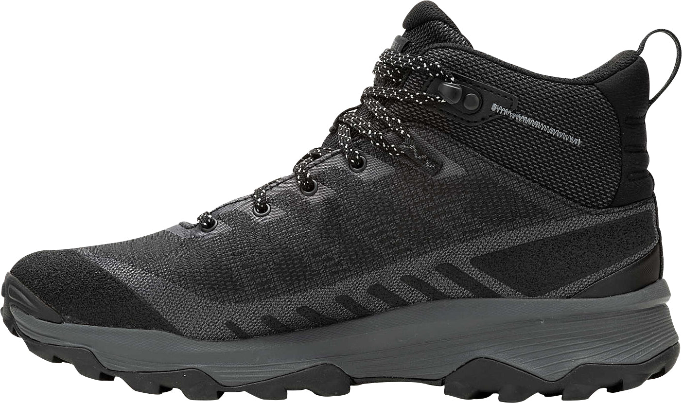 Merrell Speed Eco Mid Waterproof Mens Walking Boots - Black - Image 3