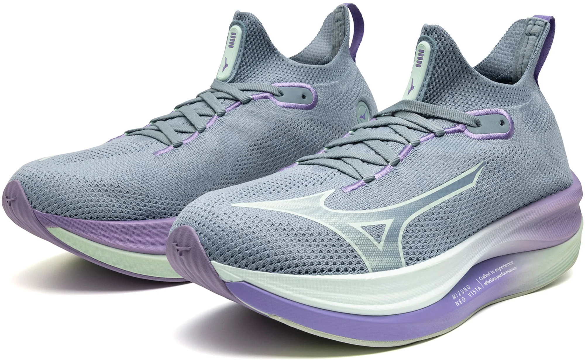 Mizuno Neo Vista Womens Running Shoes - Grey - Image 5