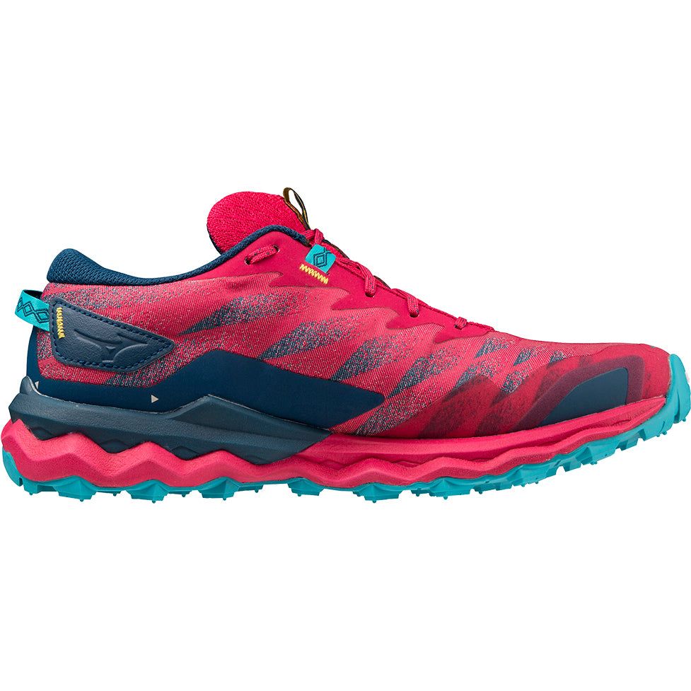 Mizuno Wave Daichi 7 Womens Trail Running Shoes - Red - Image 3