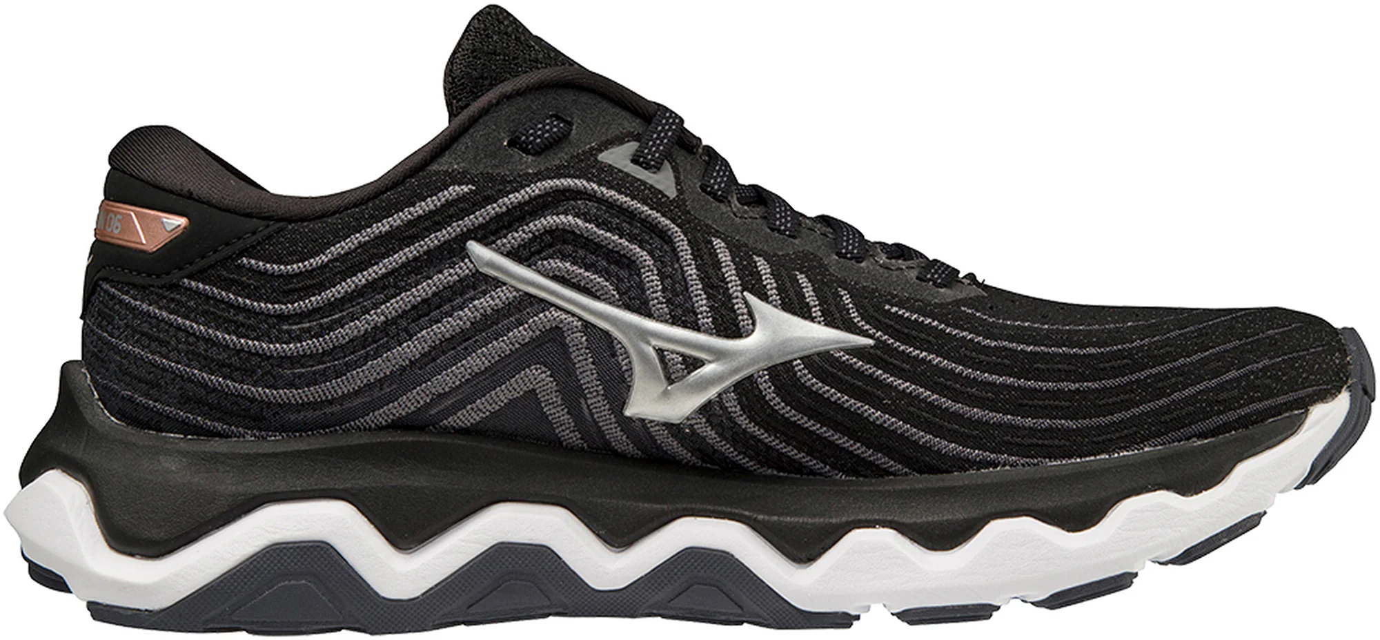 Mizuno Wave Horizon 6 Womens Running Shoes - Black - Image 3
