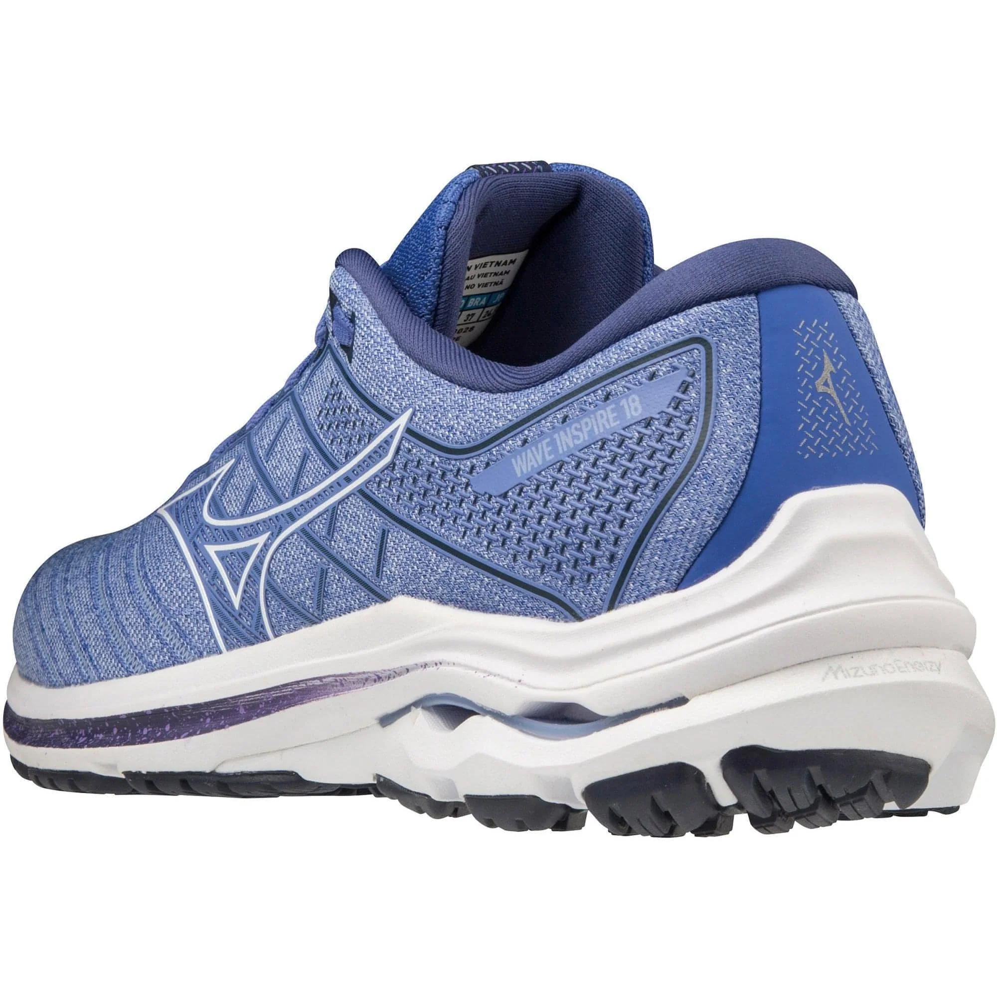 Mizuno Wave Inspire 18 Womens Running Shoes - Blue - Image 5