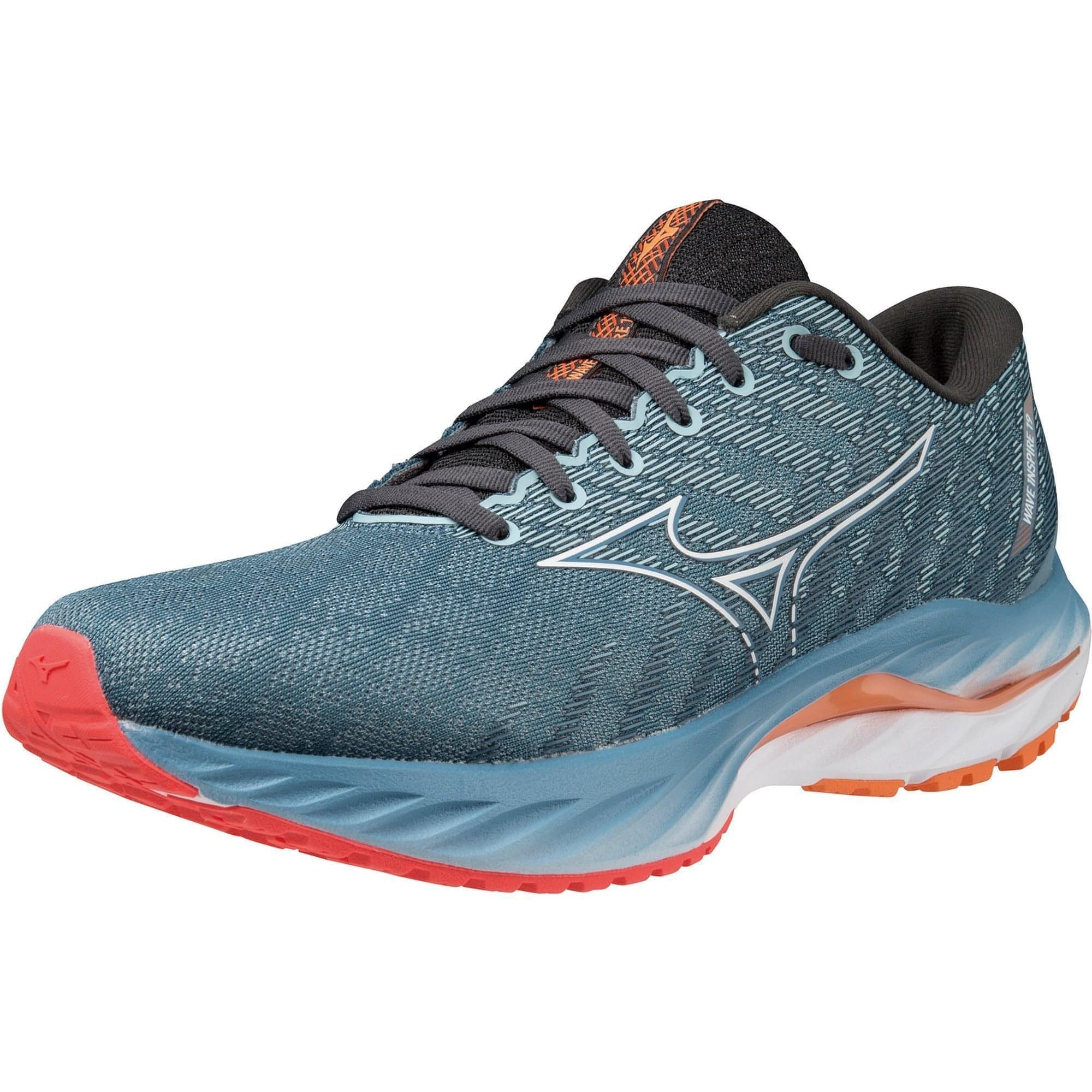 Mizuno Wave Inspire 19 Mens Running Shoes - Blue - Image 6