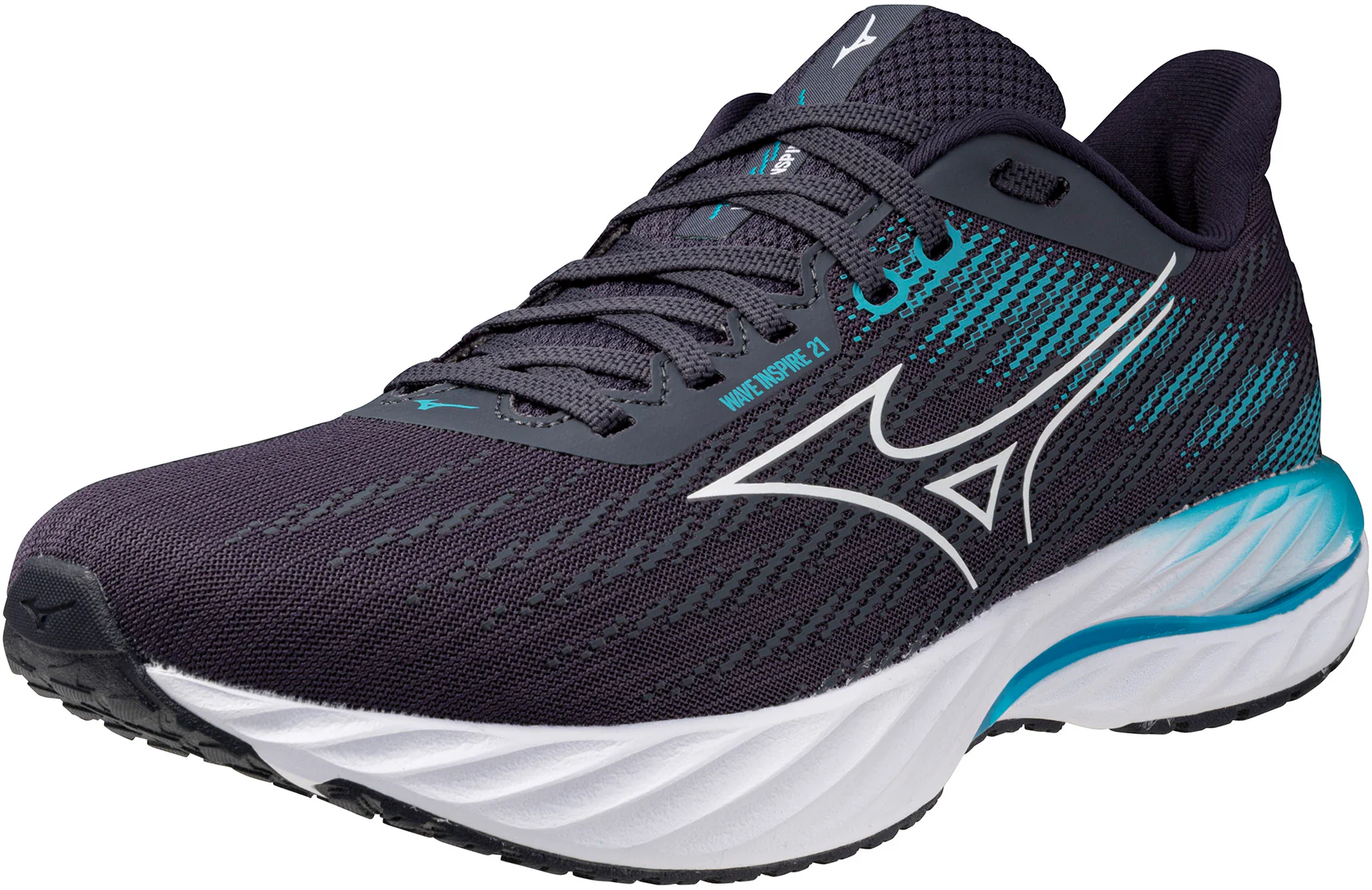 Mizuno Wave Inspire 21 Mens Running Shoes - Grey - Image 6