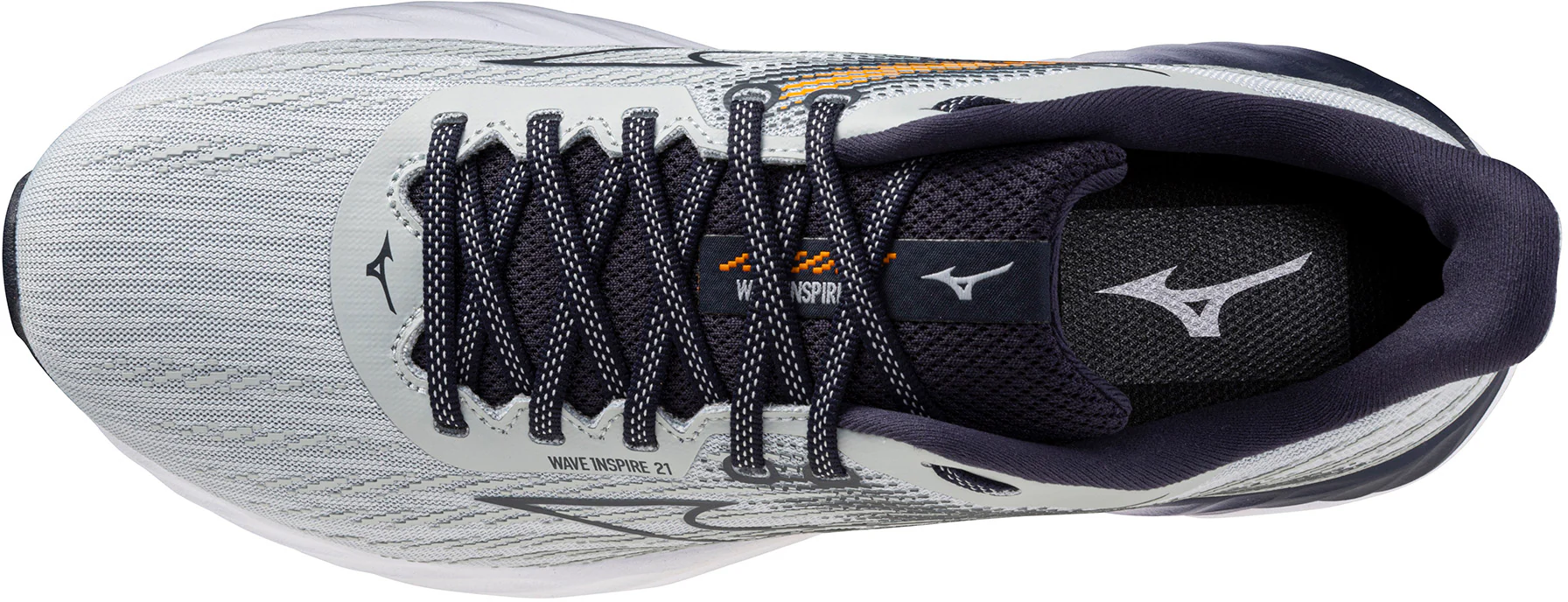 Mizuno Wave Inspire 21 Mens Running Shoes - Grey - Image 4