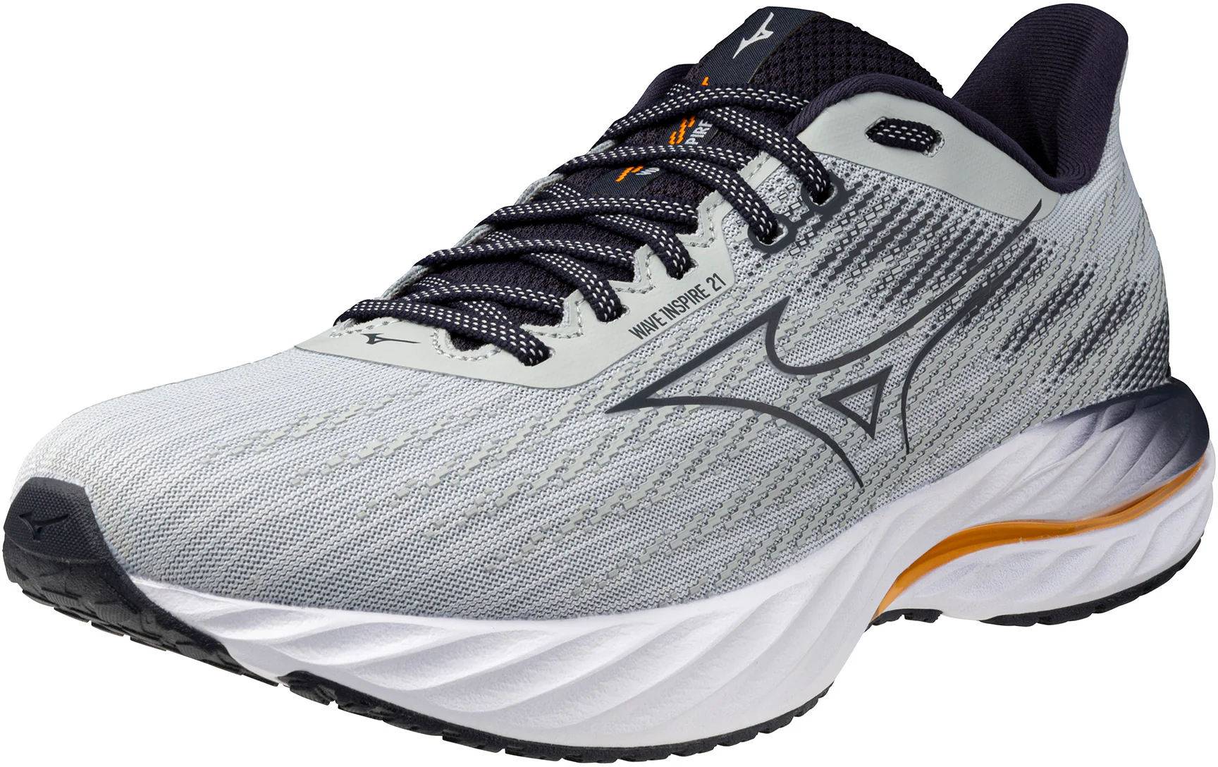 Mizuno Wave Inspire 21 Mens Running Shoes - Grey - Image 6
