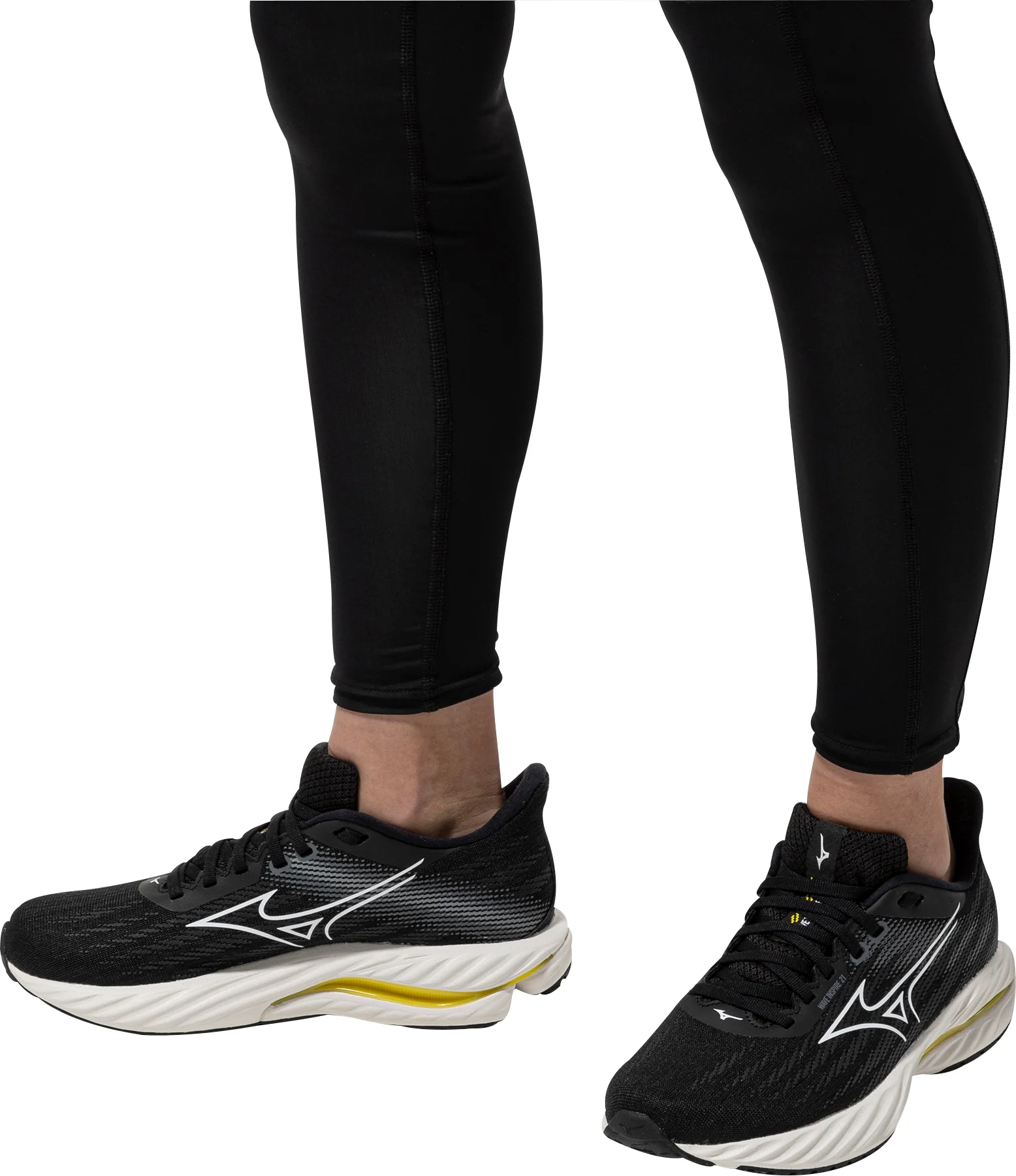 Mizuno Wave Inspire 21 WIDE FIT (D) Womens Running Shoes - Black - Image 7