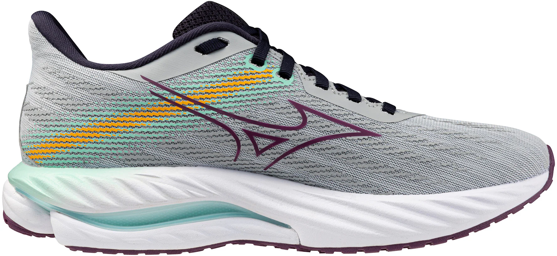 Mizuno Wave Inspire 21 Womens Running Shoes - Grey - Image 3
