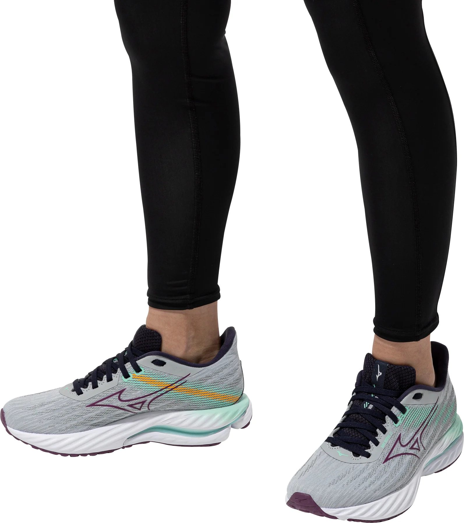 Mizuno Wave Inspire 21 Womens Running Shoes - Grey - Image 7