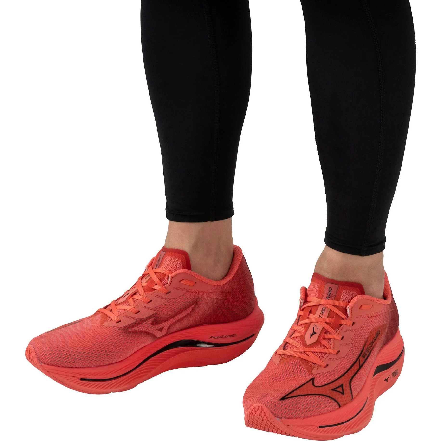 Mizuno Wave Rebellion Flash 2 Running Shoes - Red - Image 7