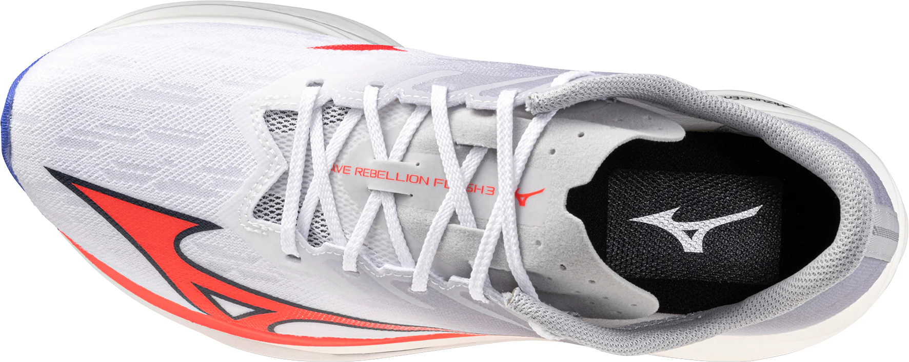 Mizuno Wave Rebellion Flash 3 Mens Running Shoes - White - Image 4