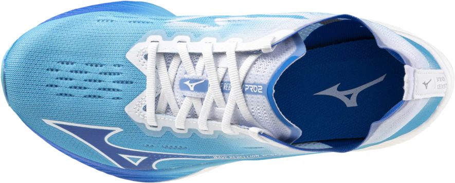 Mizuno Wave Rebellion Pro 2 Womens Running Shoes - Blue - Image 4