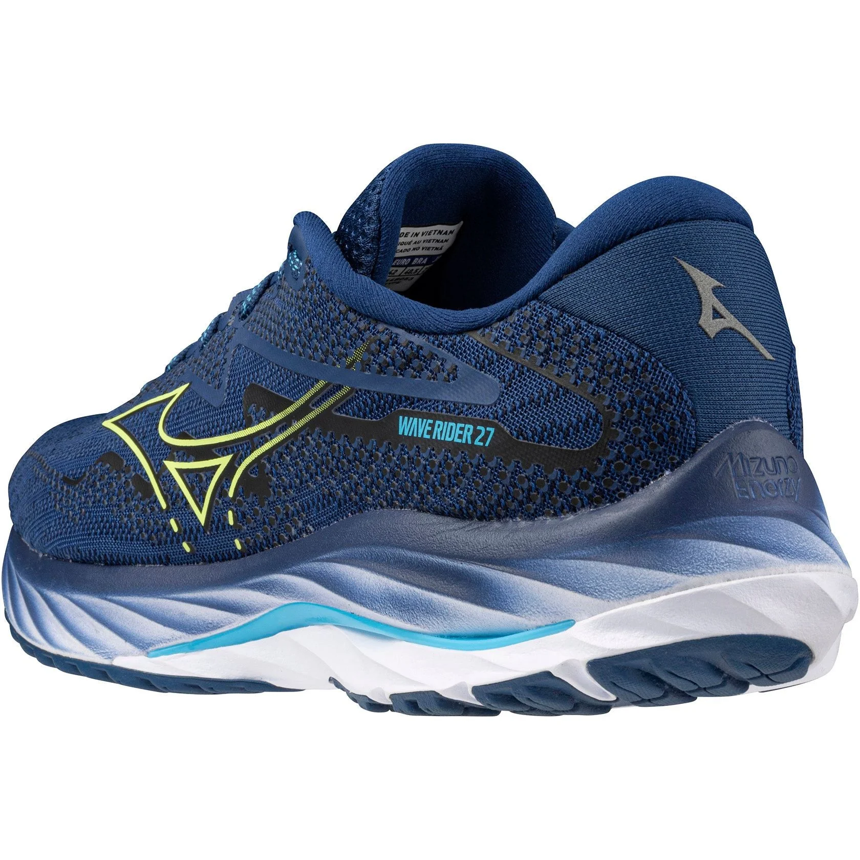 Mizuno Wave Rider 27 Mens Running Shoes - Navy - Image 5