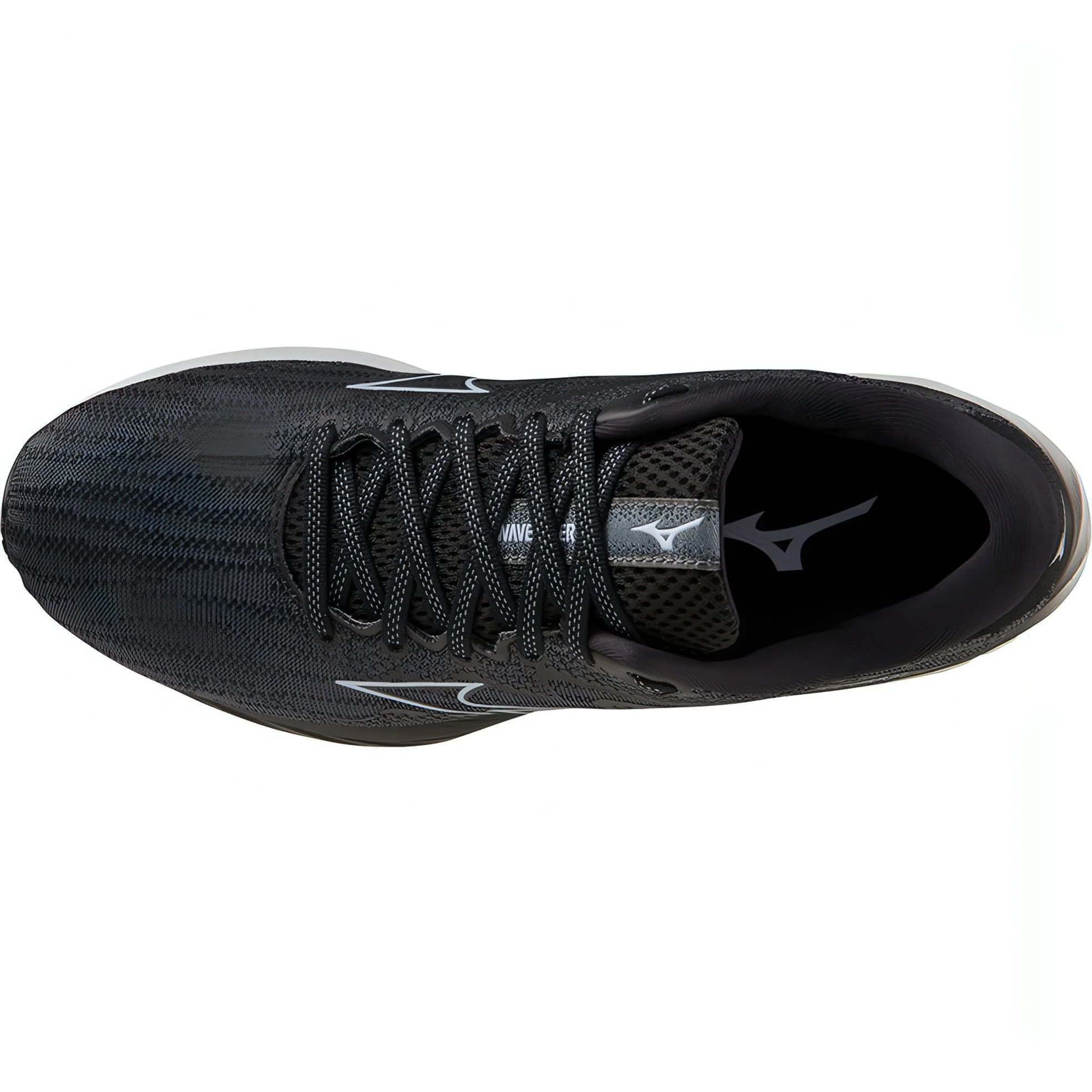 Mizuno Wave Rider 27 WIDE FIT (D) Womens Running Shoes - Black - Image 4