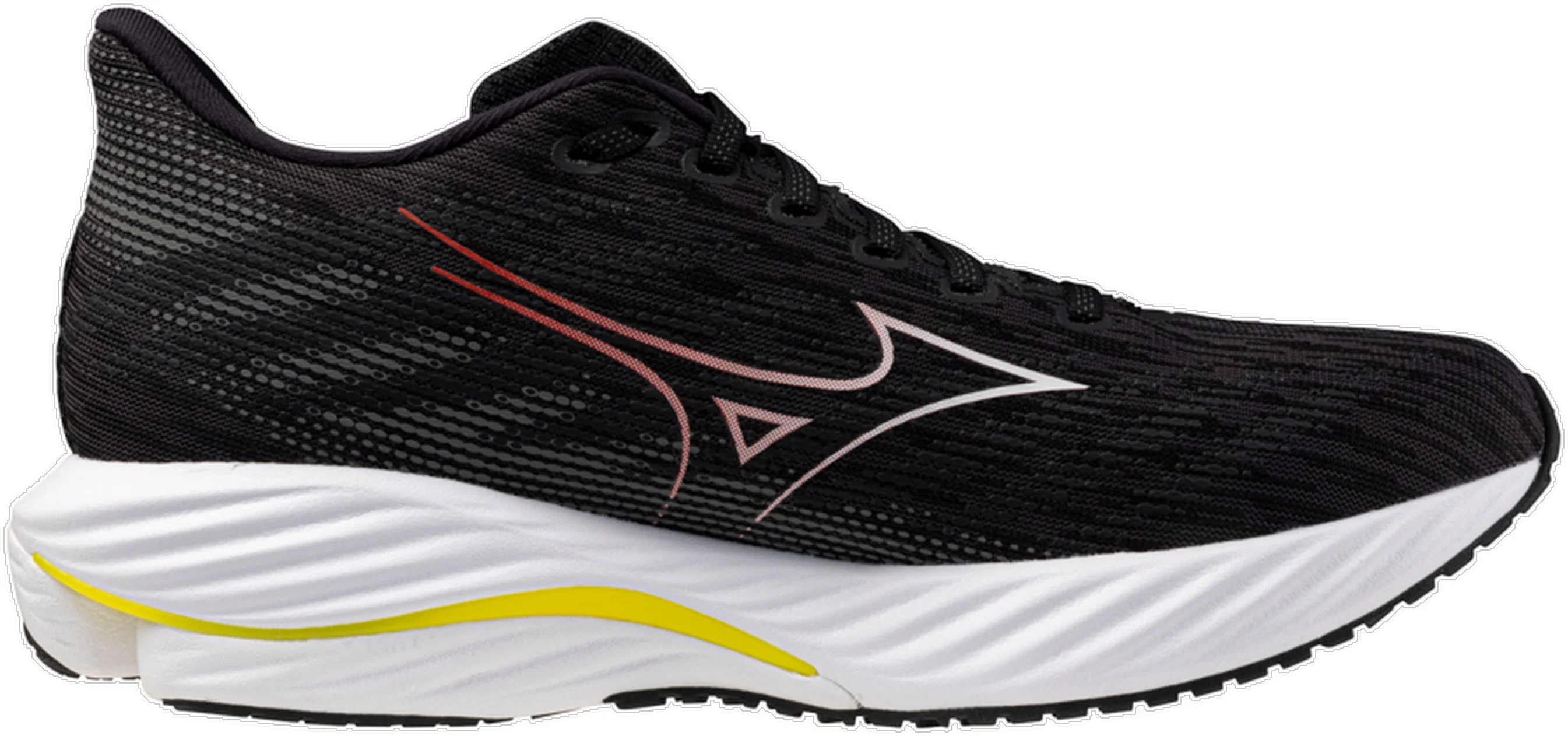 Mizuno Wave Rider 28 Mens Running Shoes - Black - Image 3
