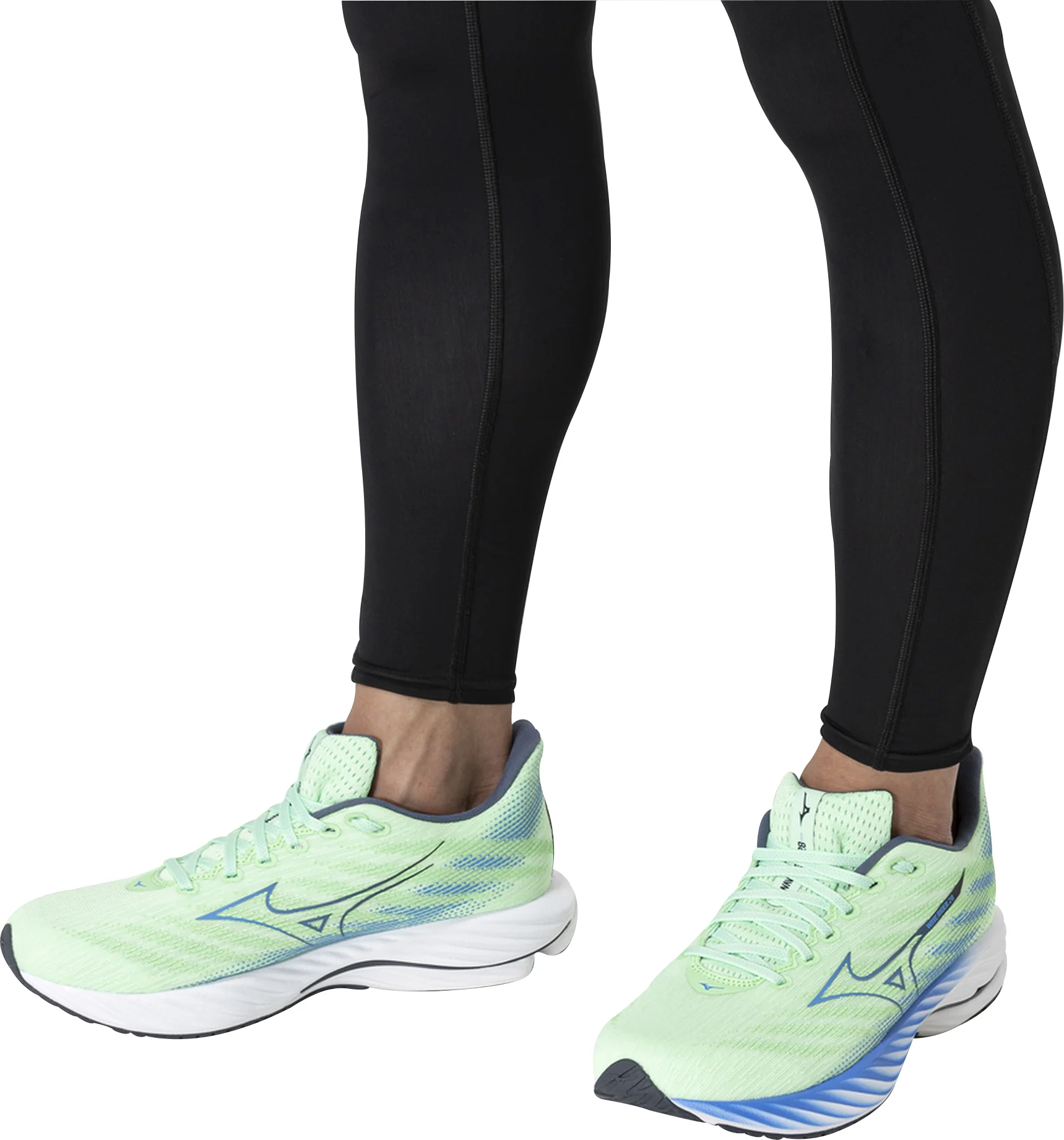 Mizuno Wave Rider 28 Mens Running Shoes - Green - Image 7