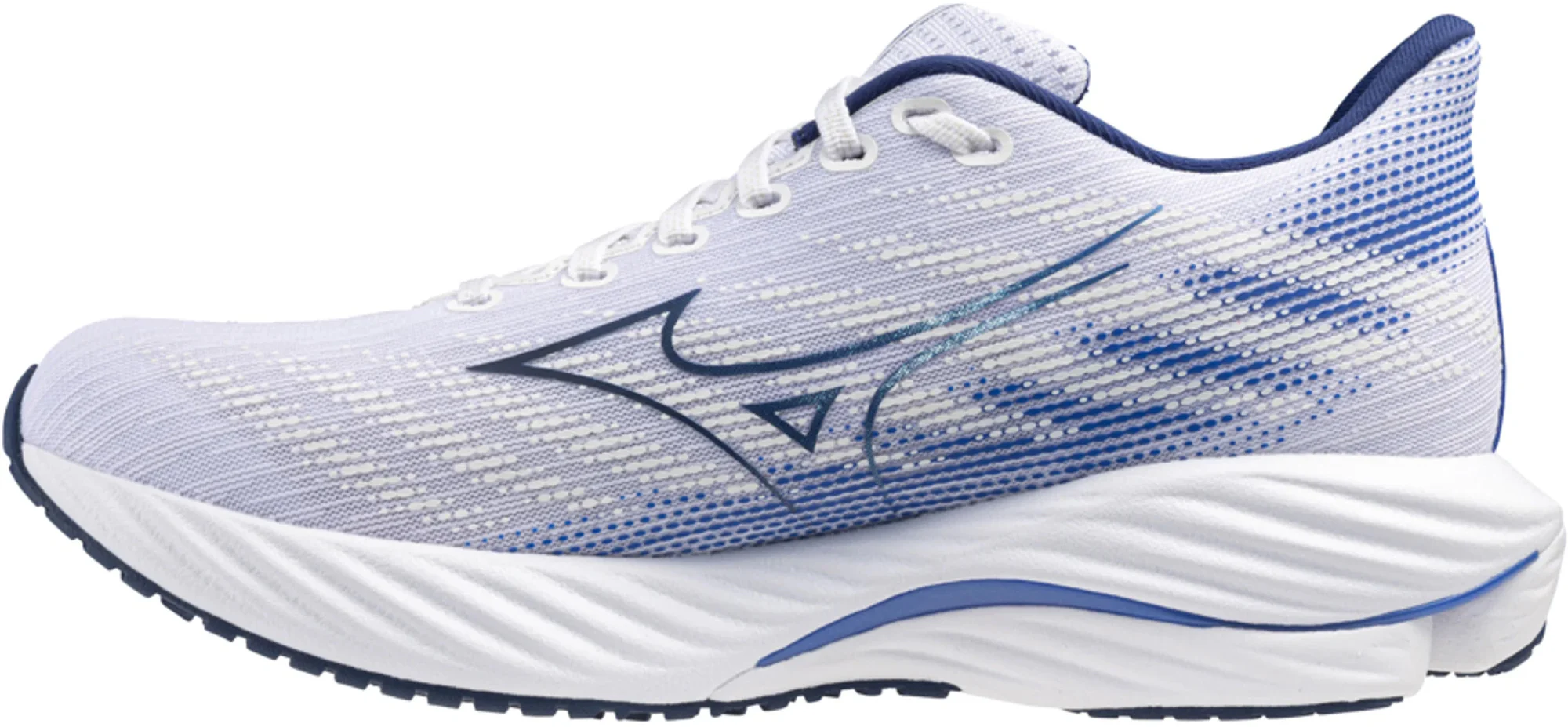 Mizuno Wave Rider 28 Mens Running Shoes - White - Image 3