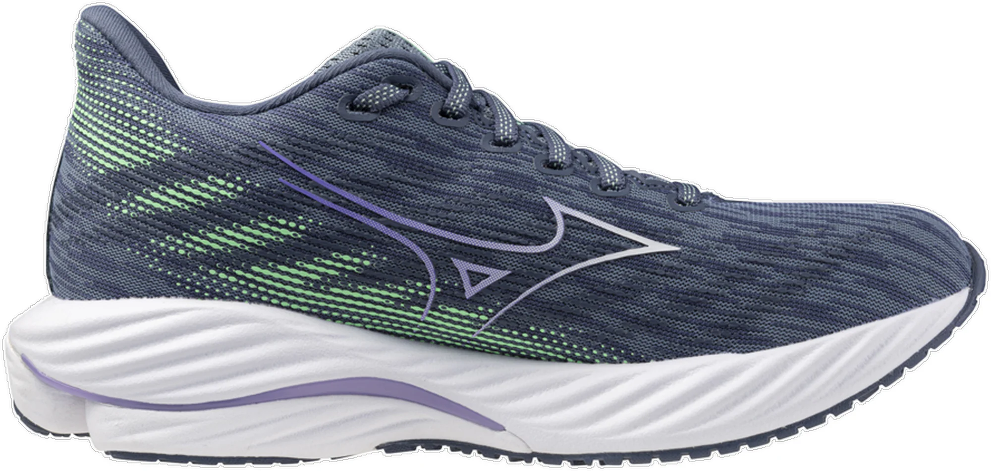 Mizuno Wave Rider 28 Womens Running Shoes - Blue - Image 3