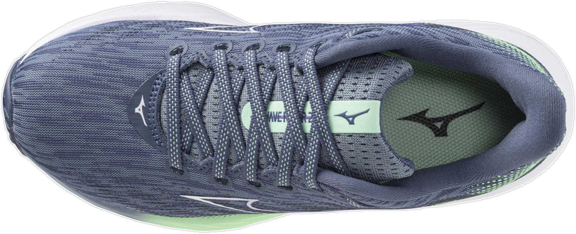 Mizuno Wave Rider 28 Womens Running Shoes - Blue - Image 4