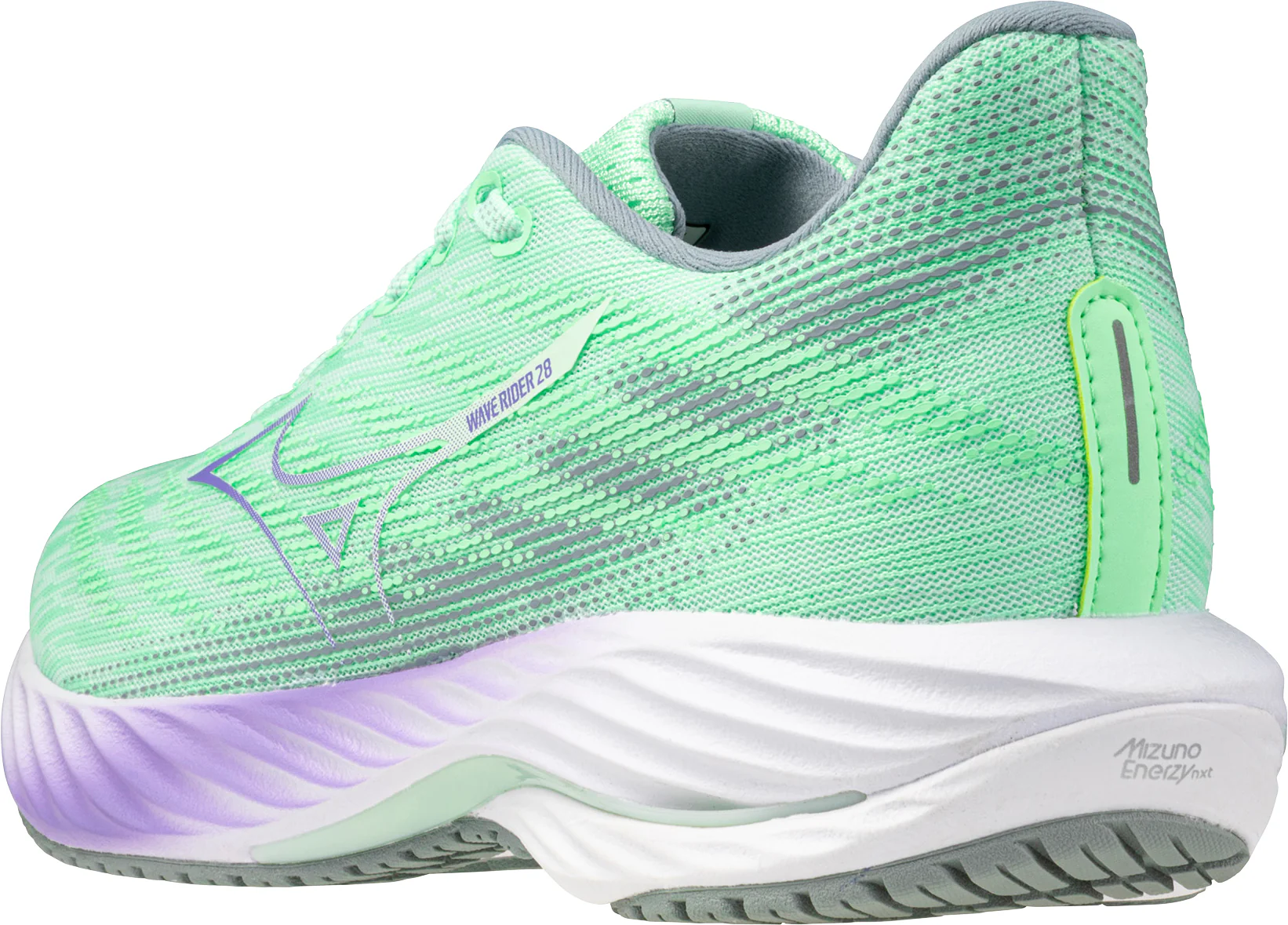 Mizuno Wave Rider 28 Womens Running Shoes - Green - Image 5