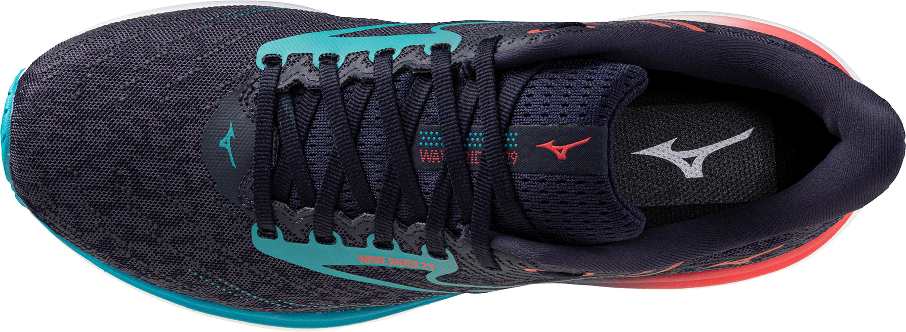 Mizuno Wave Rider 29 Mens Running Shoes - Grey - Image 4