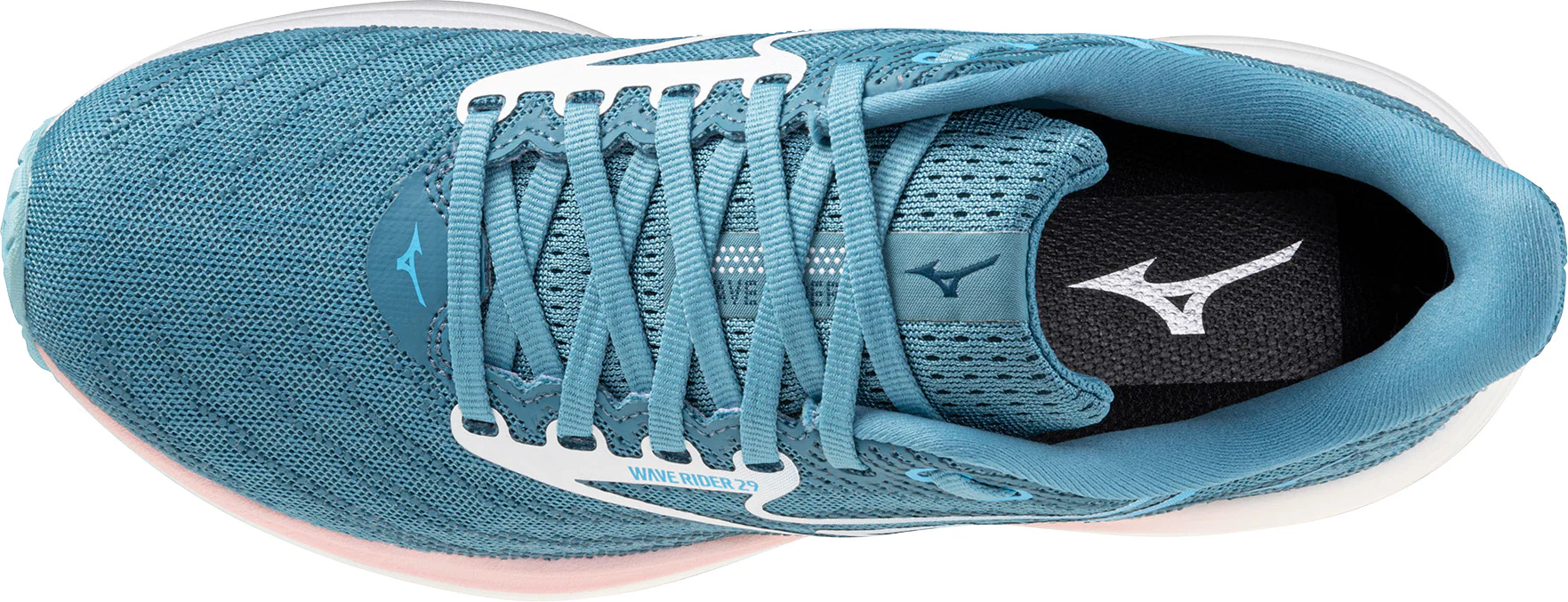 Mizuno Wave Rider 29 Womens Running Shoes - Blue - Image 4