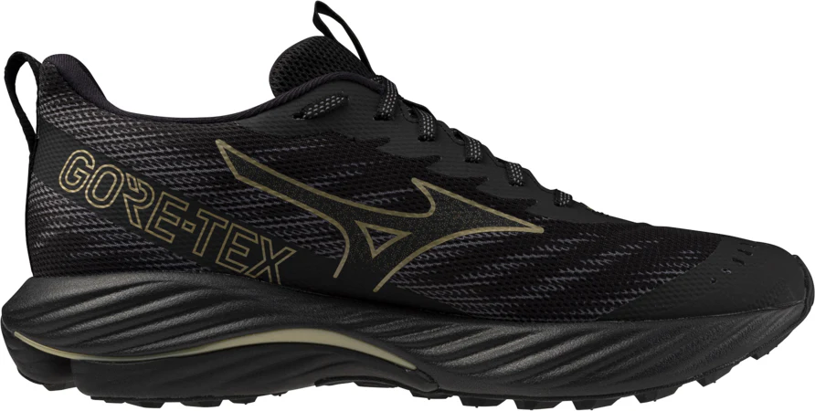 Mizuno Wave Rider GORE-TEX 2 Mens Trail Running Shoes - Black - Image 3