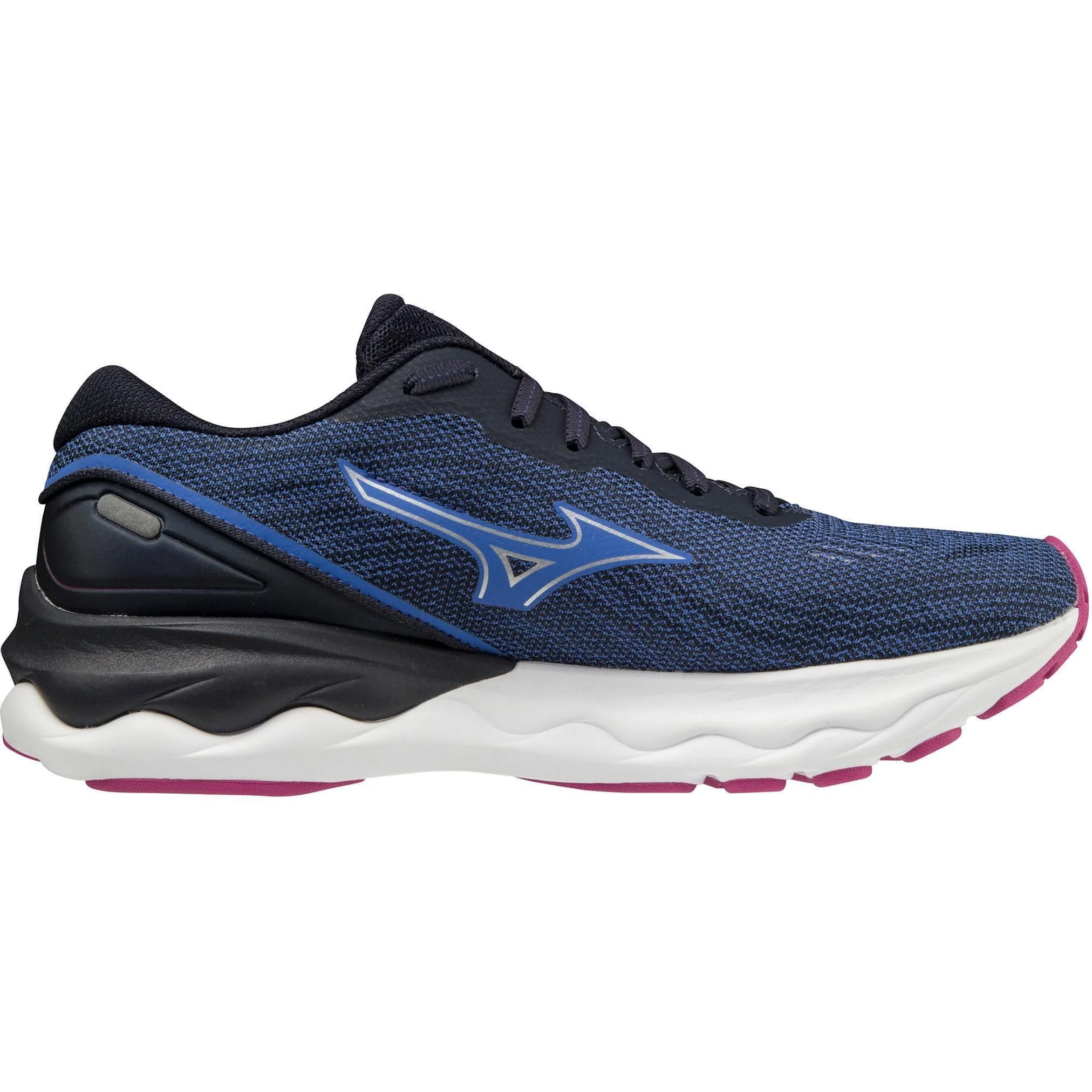 Mizuno Wave Skyrise 3 Womens Running Shoes - Navy - Image 3