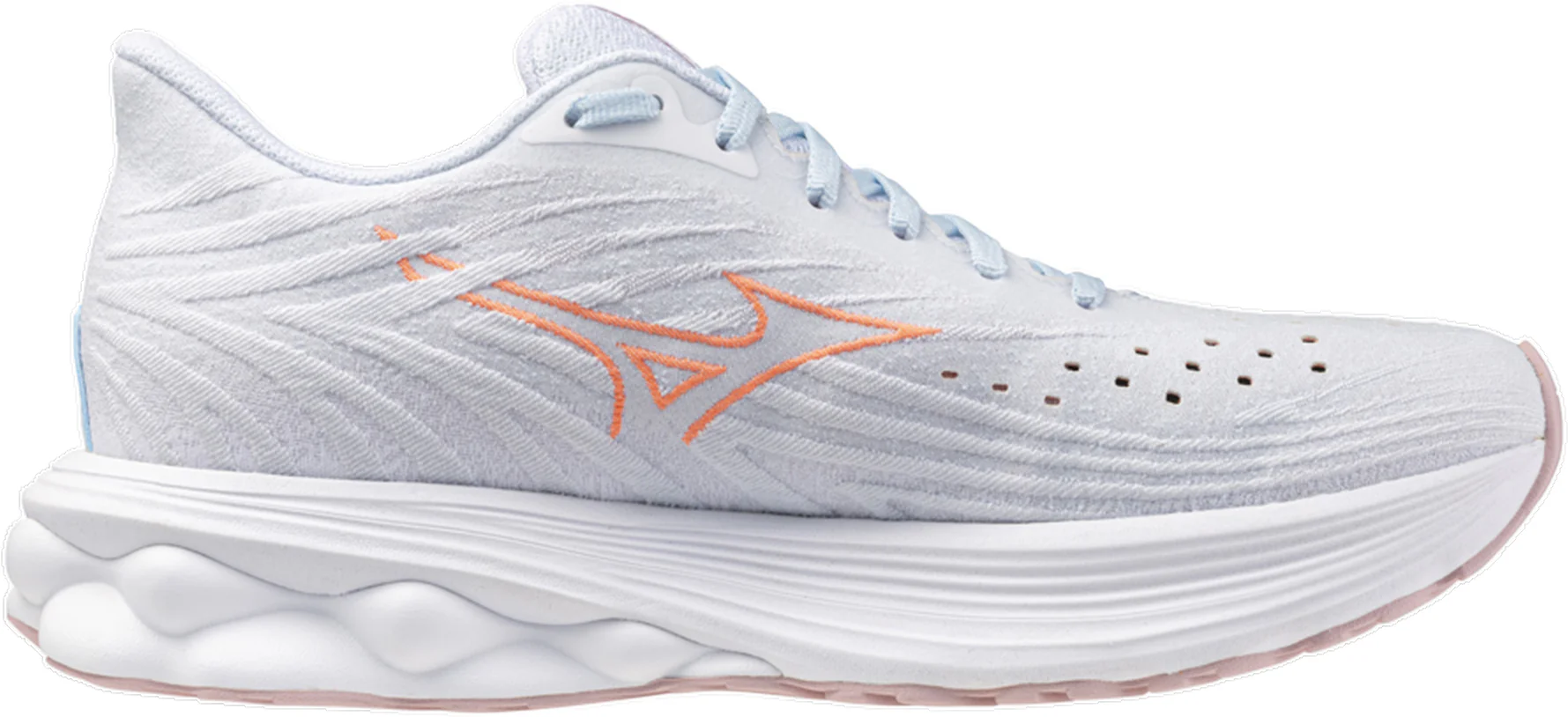 Mizuno Wave Skyrise 6 Womens Running Shoes - White - Image 3