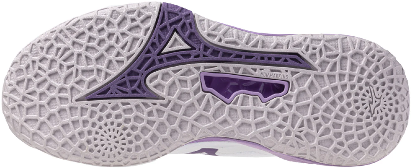 Mizuno Wave Stealth Neo 2 Womens Netball Shoes - White - Image 2