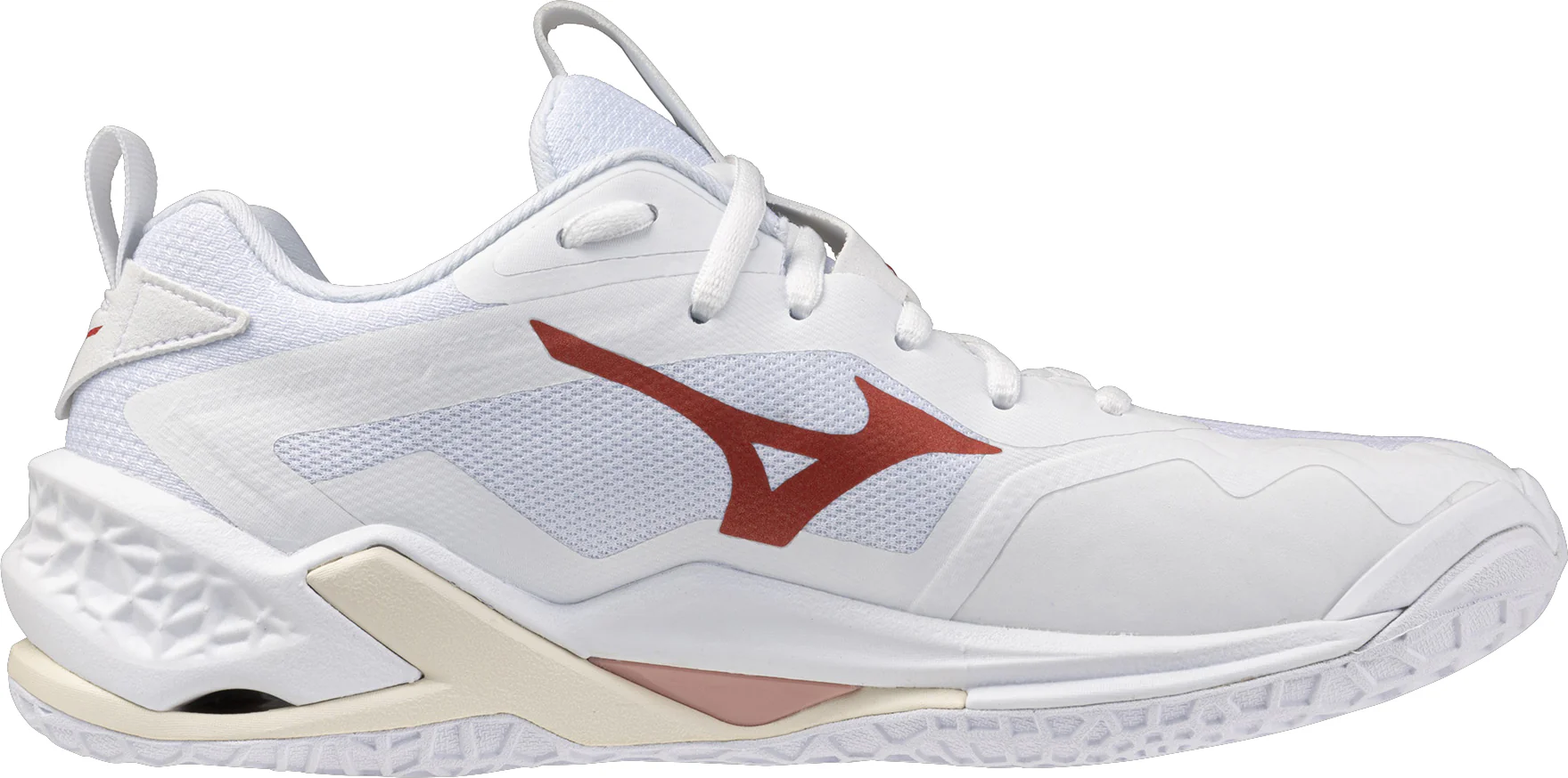 Mizuno Wave Stealth Neo 2 Womens Netball Shoes - White - Image 3