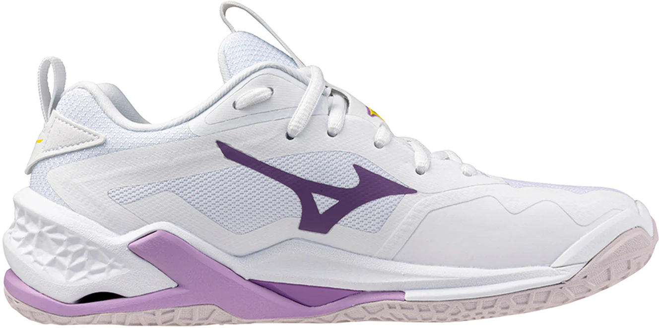 Mizuno Wave Stealth Neo 2 Womens Netball Shoes - White - Image 3