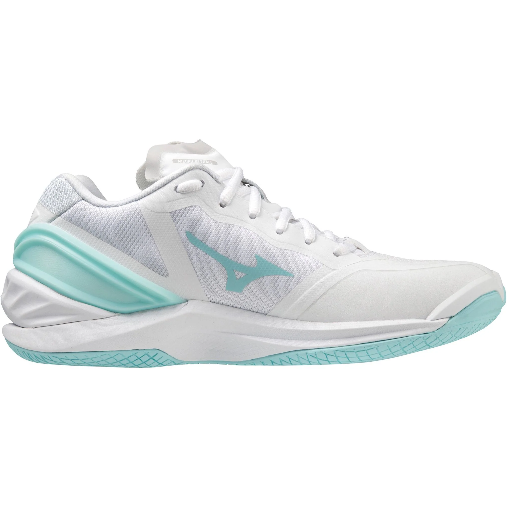 Mizuno Wave Stealth Neo Womens Netball Shoes - White - Image 3