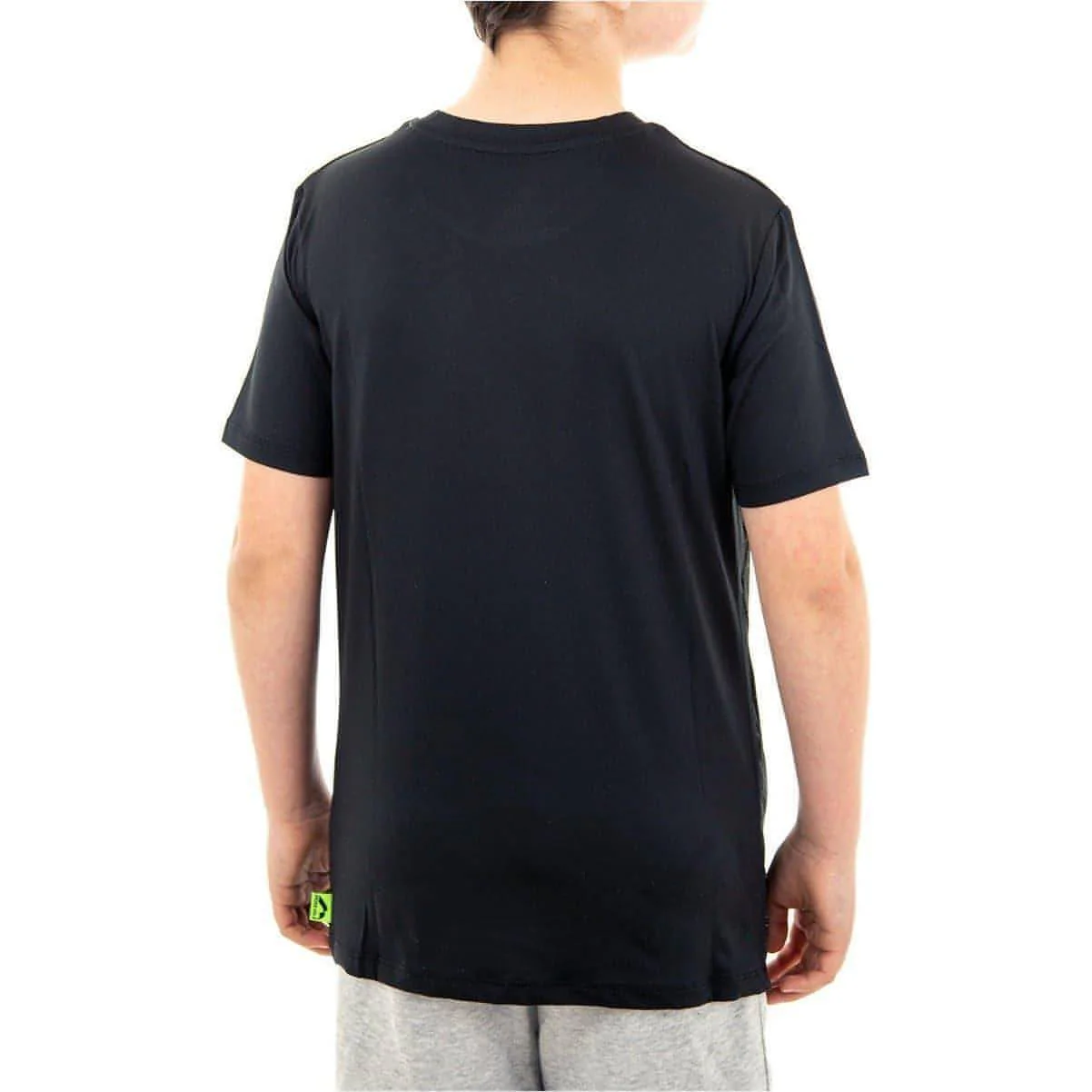 More Mile Boys Short Sleeve Running Top - Black - Image 3