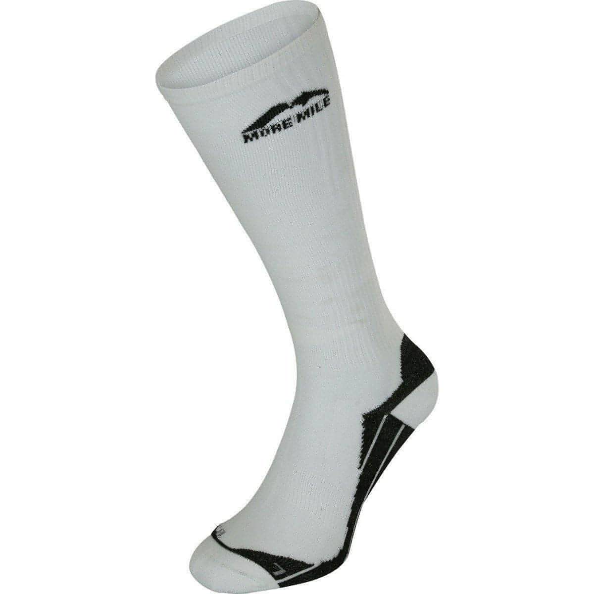 More Mile California Long Compression Socks (2 Pack) - White - Image 2