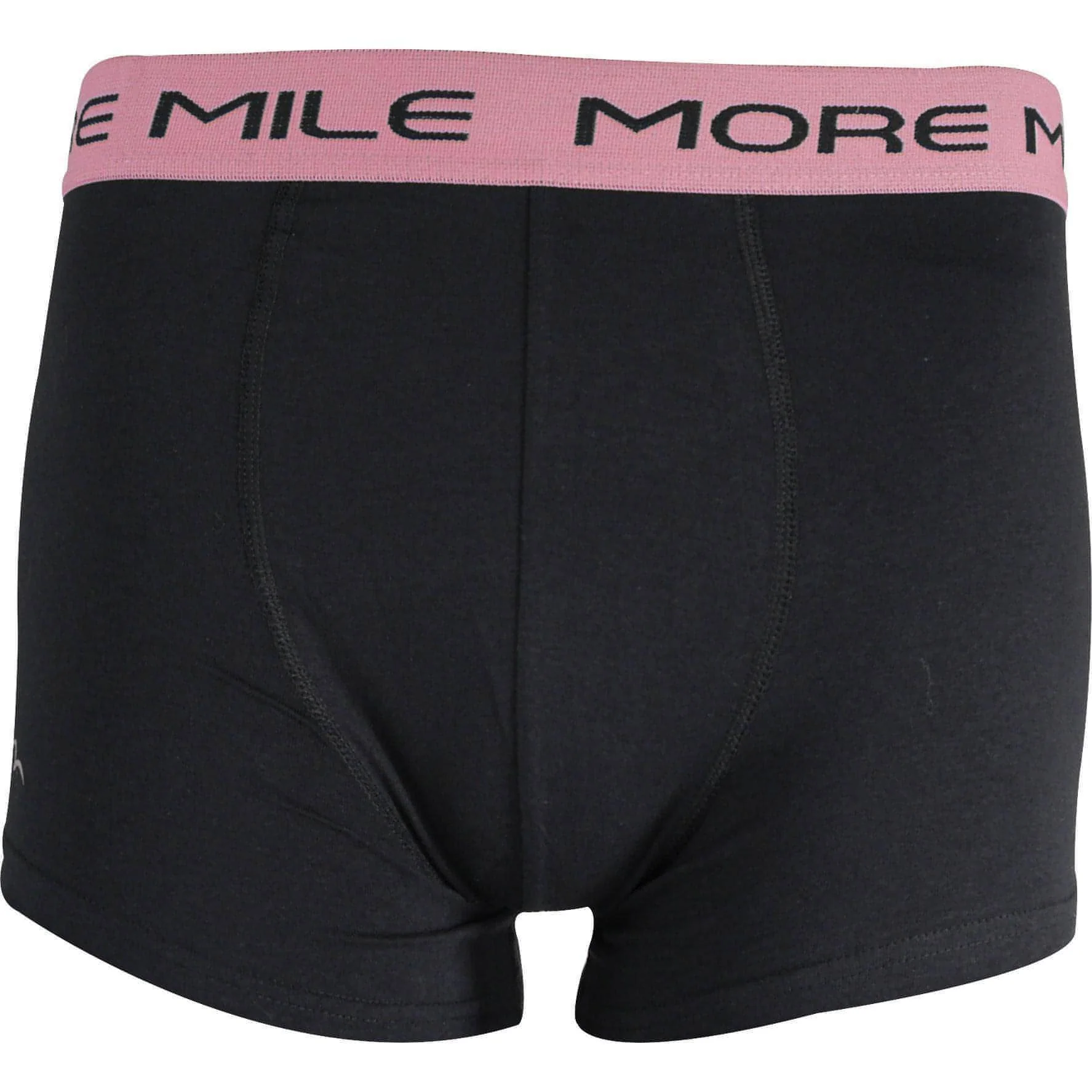 More Mile Classic (2 Pack) Mens Boxer Shorts - Black - Image 4
