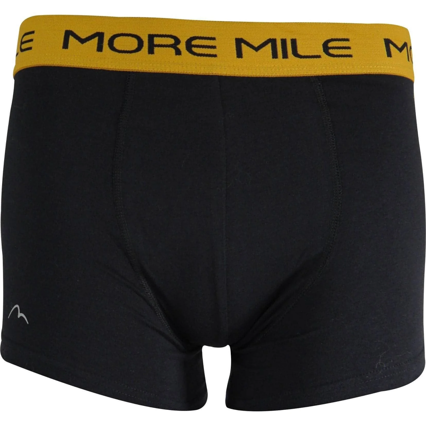 More Mile Classic (2 Pack) Mens Boxer Shorts - Black - Image 2