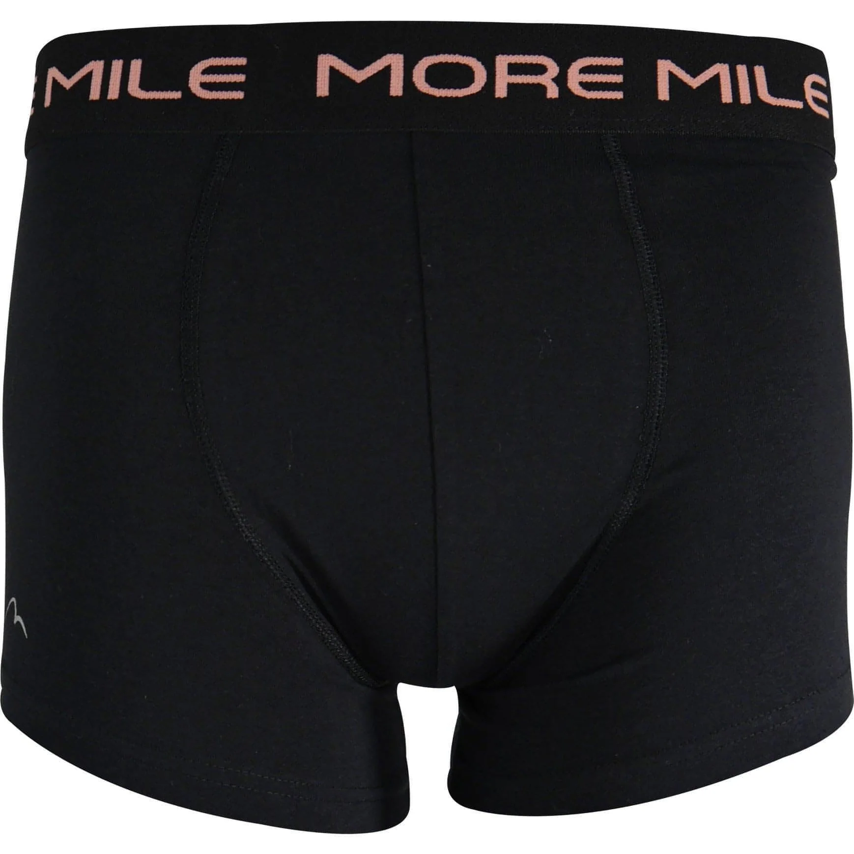 More Mile Classic (2 Pack) Mens Boxer Shorts - Black - Image 2