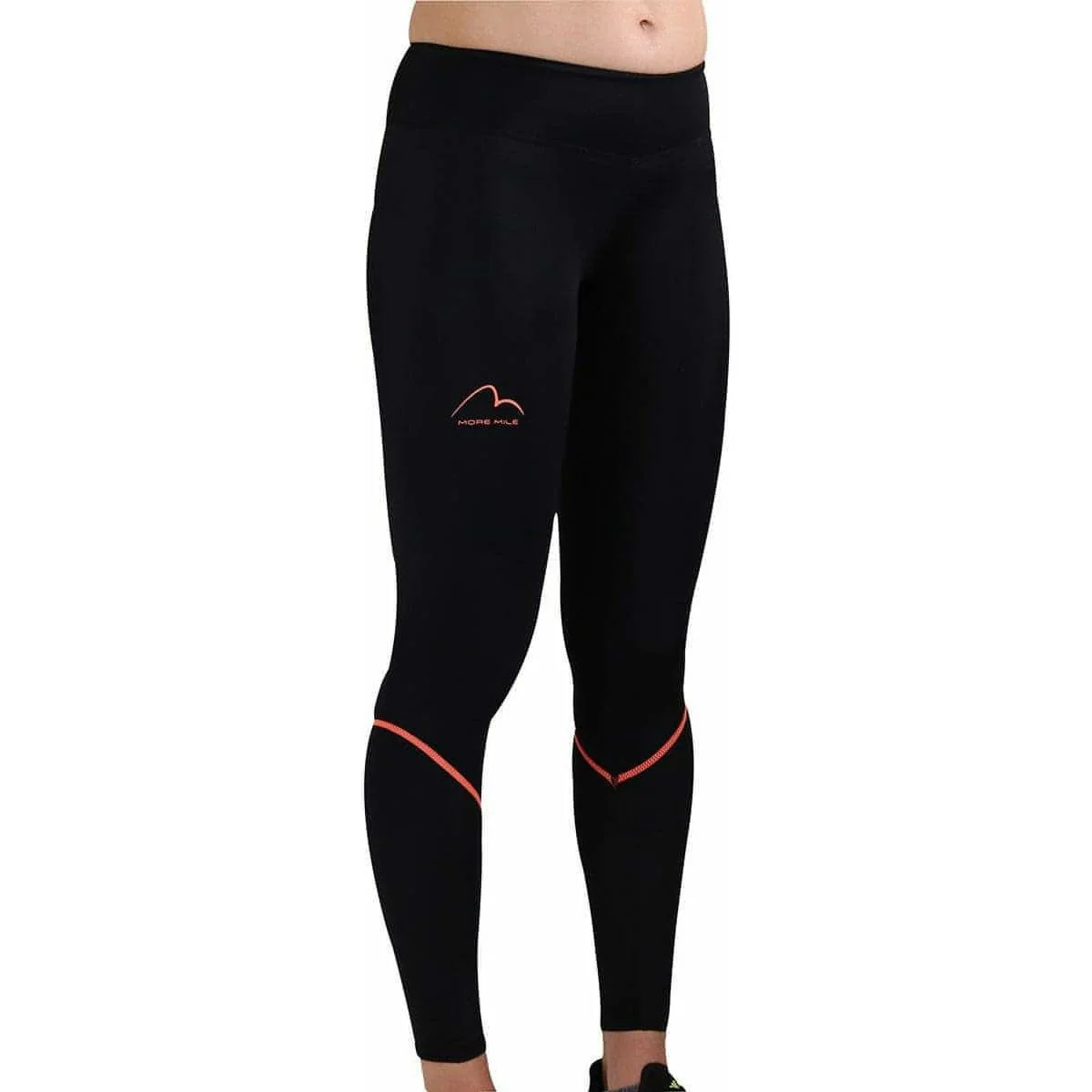More Mile Womens Compression Tights - Black - Image 3