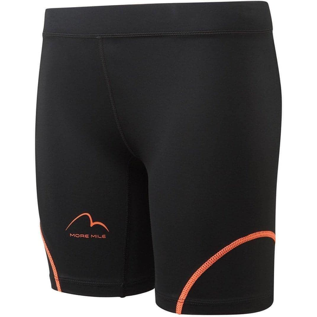 More Mile Compression Womens Short Running Tights - Black - Image 4